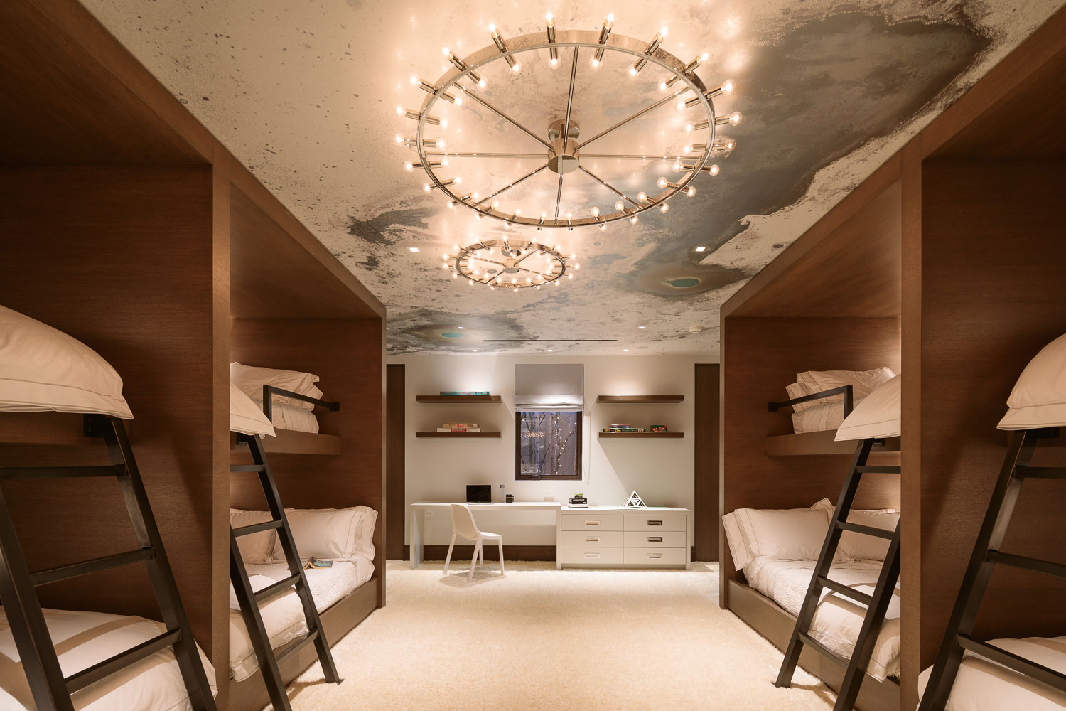 Red Mountain - Children's bedroom of Red Mountain vacation home with medium wood-toned bunk beds...