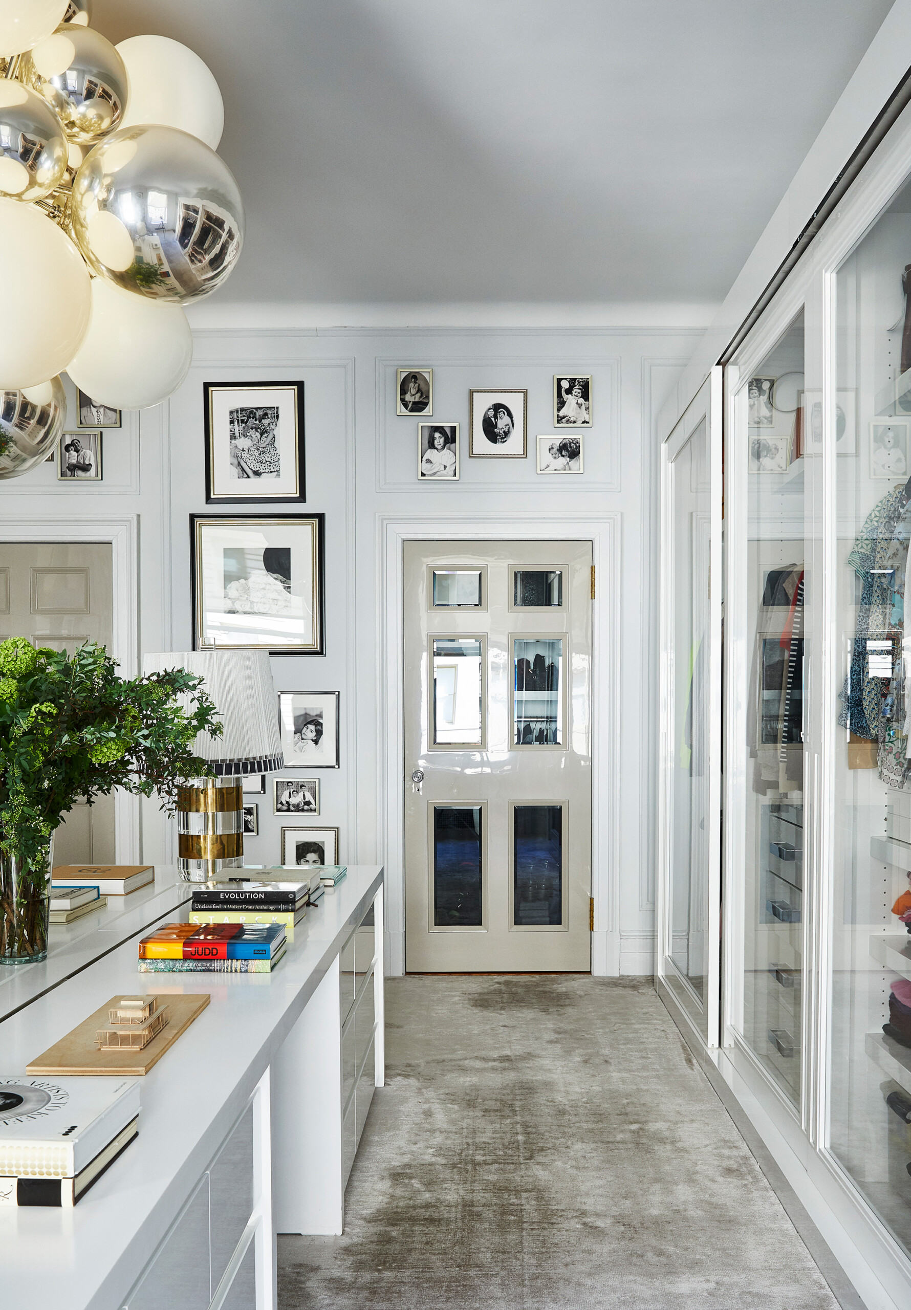 West Side Elegance - Pembrooke & Ives - West Side closet, home office space with gallery walls,...