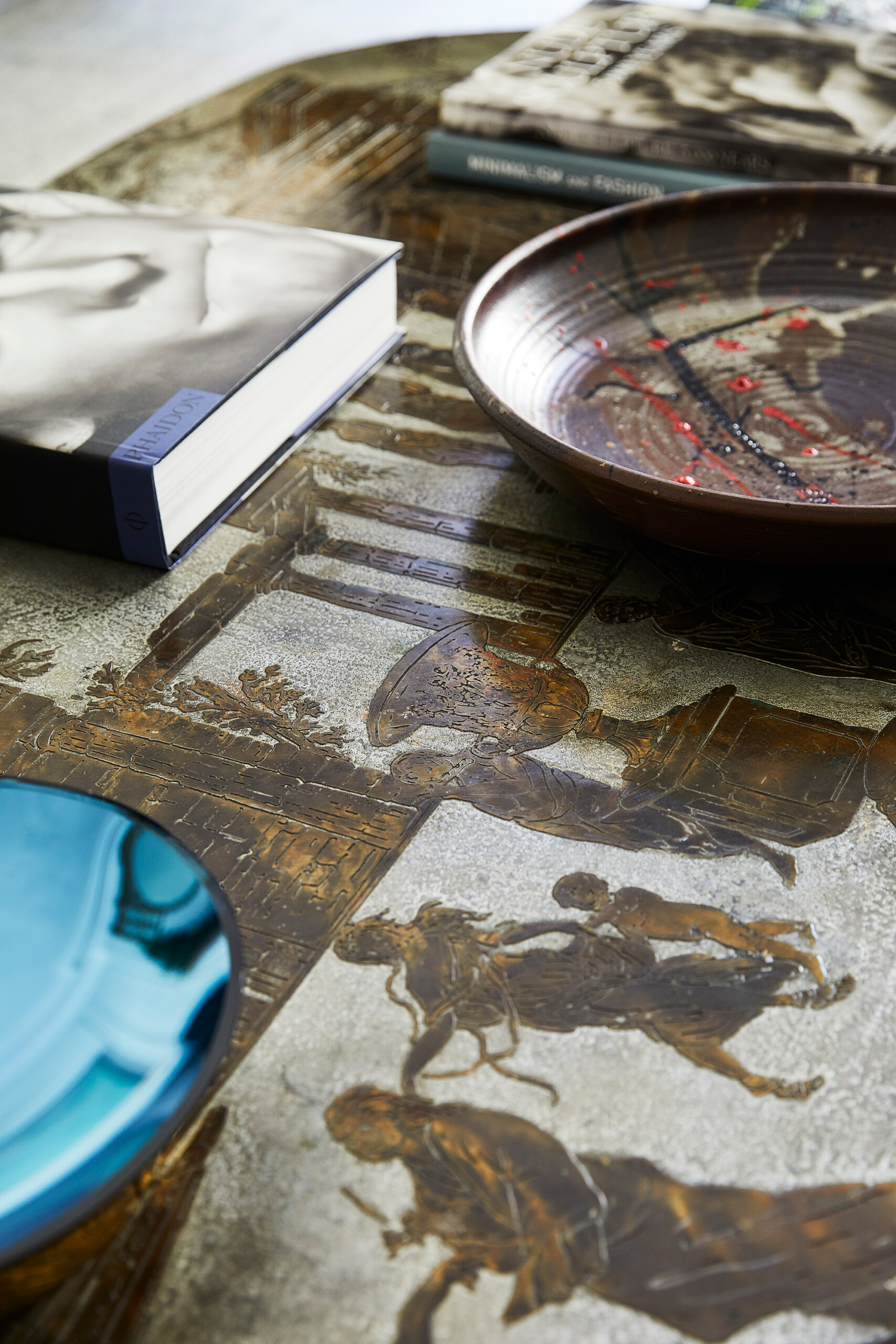 West Side Elegance - Pembrooke & Ives - Vintage coffee table. Interior design by Pembrooke & Ives....