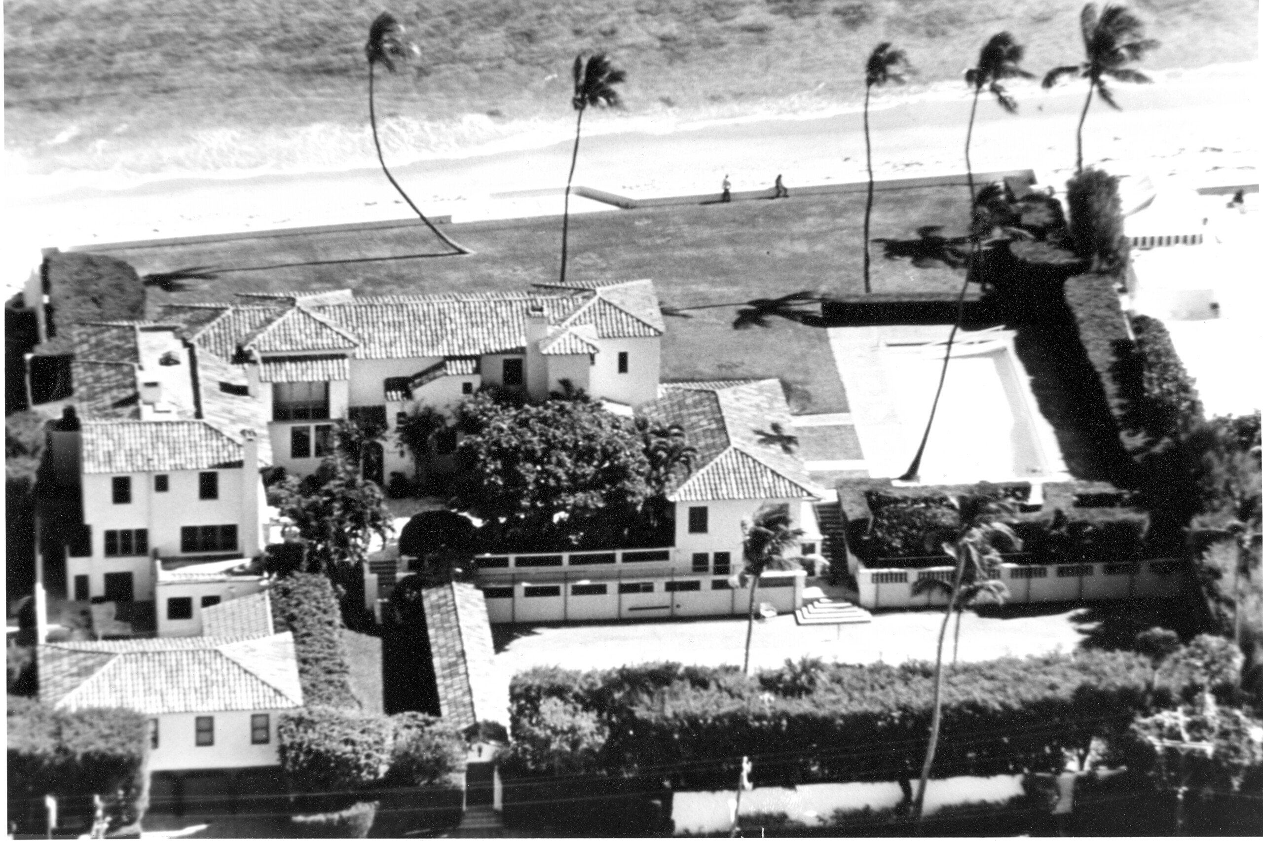 Kennedy House in Palm Beach, Photo by Tracy Trumbull Courtesy Historical Society of Palm Beach...