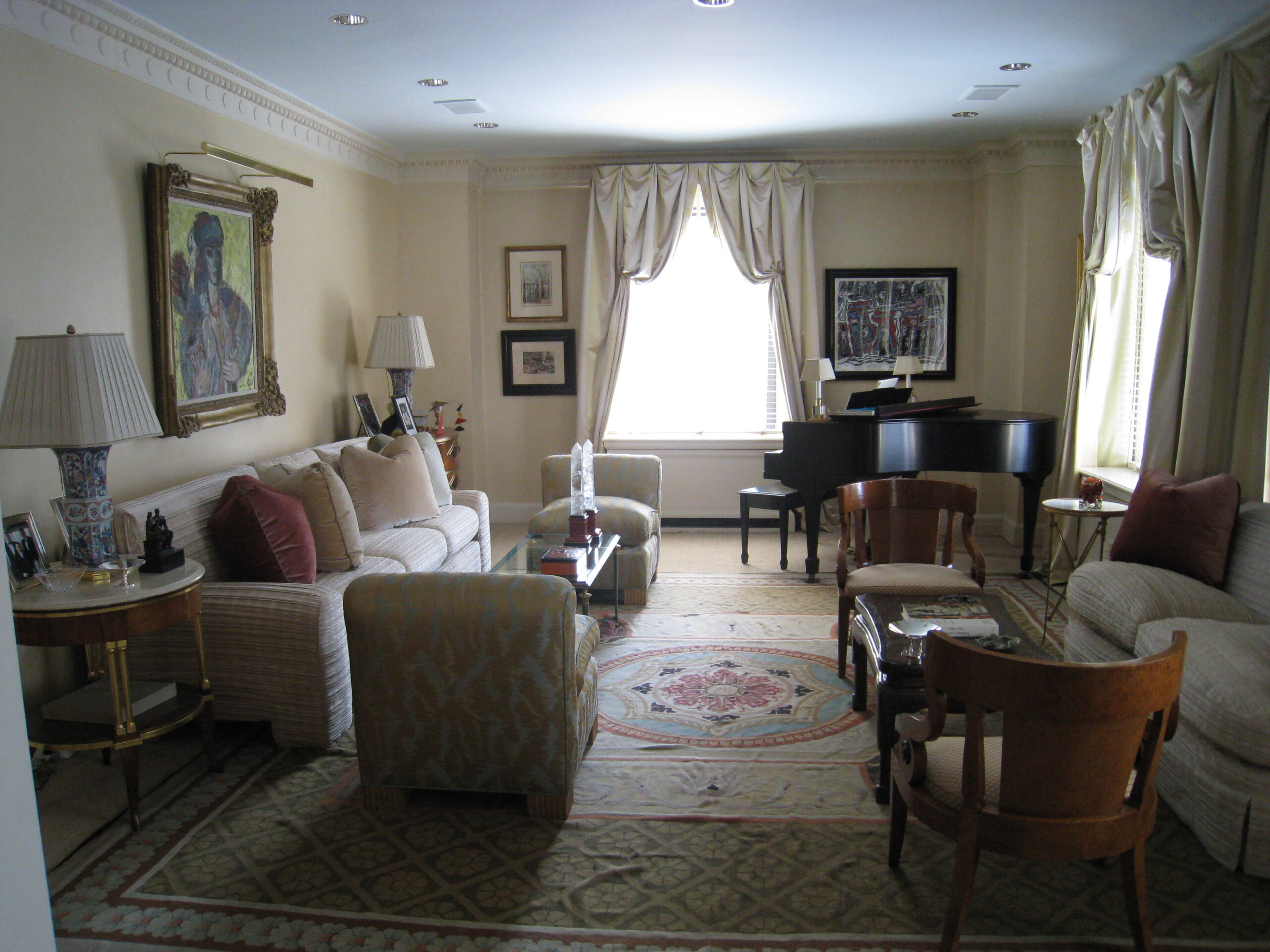 Classical Park Avenue Living Room, Before