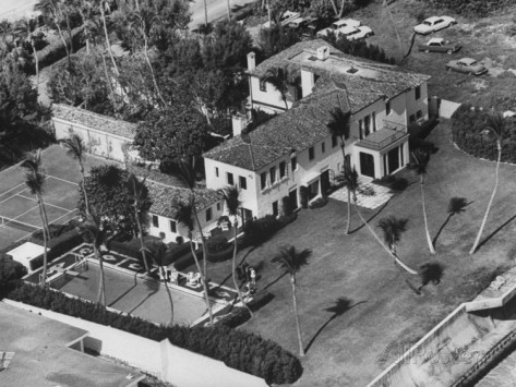 Kennedy House in Palm Beach, Photo by Tracy Trumbull Courtesy Historical Society of Palm Beach...
