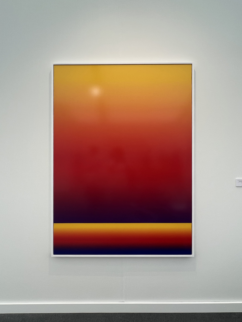 Modern sunset painting by Cory Arcangel, Red Yellow painting
