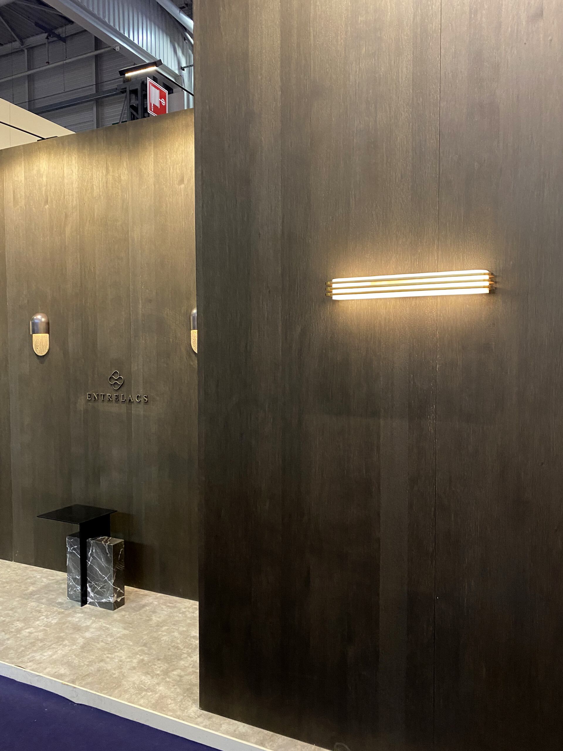 Entrance to Maicon & Objet in Paris. Art show in Paris captured by Pembrooke & Ives. Black out...