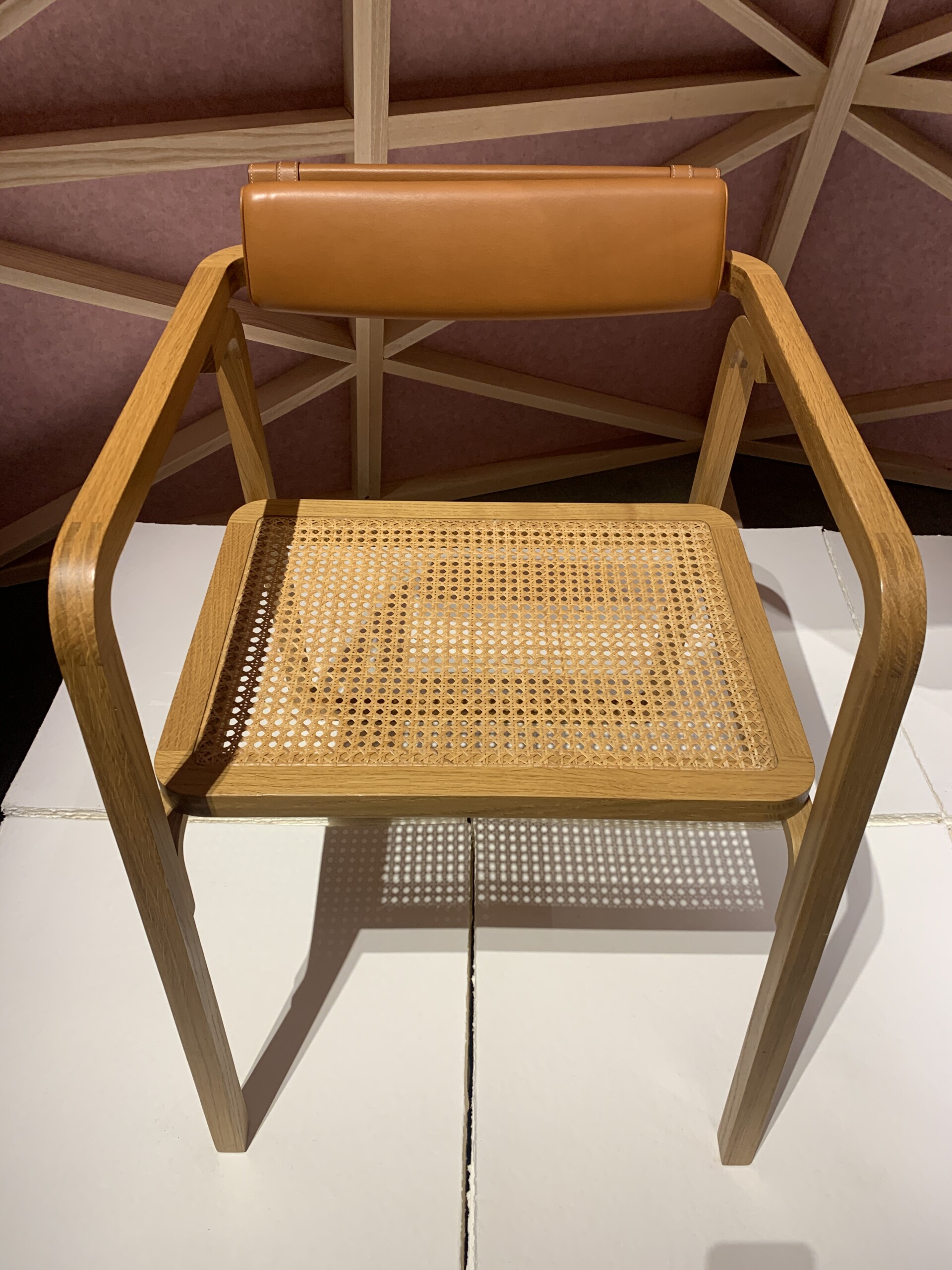 Hermes Leather chair seen at Salone del Mobile 2022 in Milano