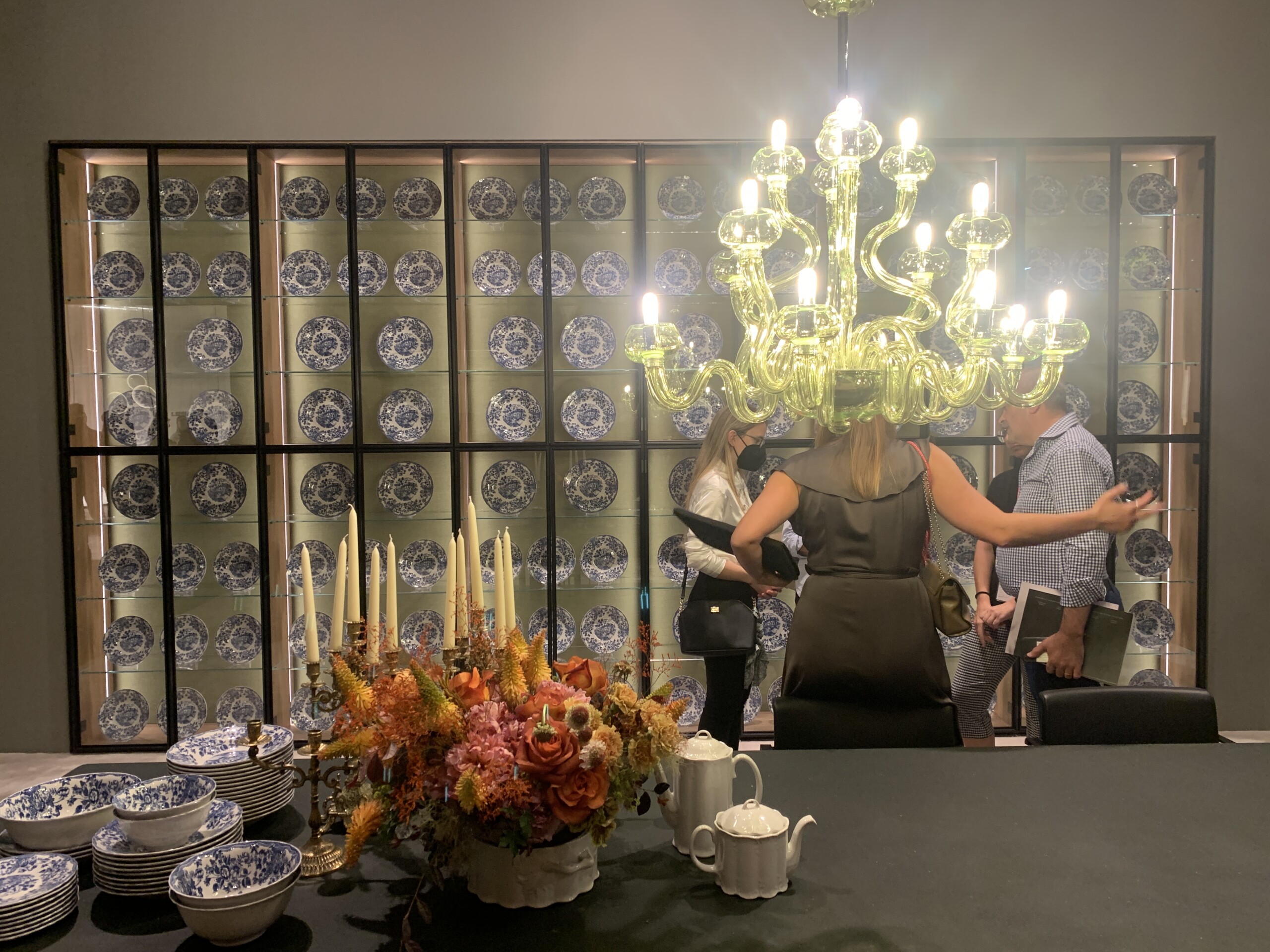 LEMA Mobili showcased their whimsical lighting and traditional Chaina at Salone del Mobile 2022