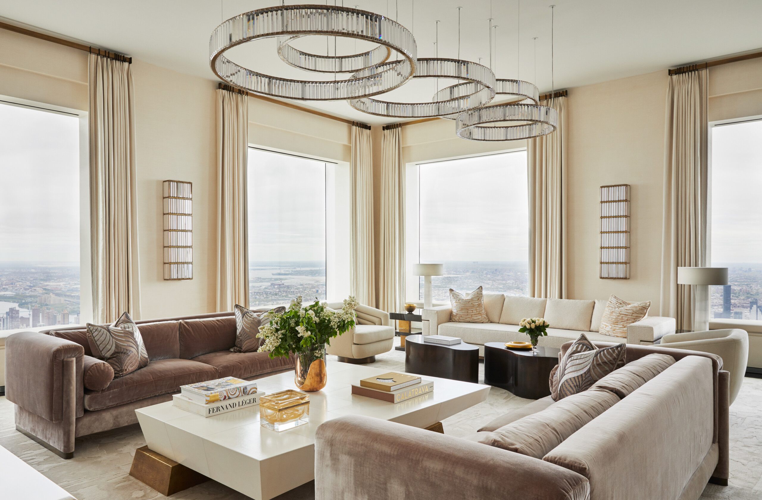 Penthouse in the Sky, Living Room, Photography by Genevieve Garruppo
