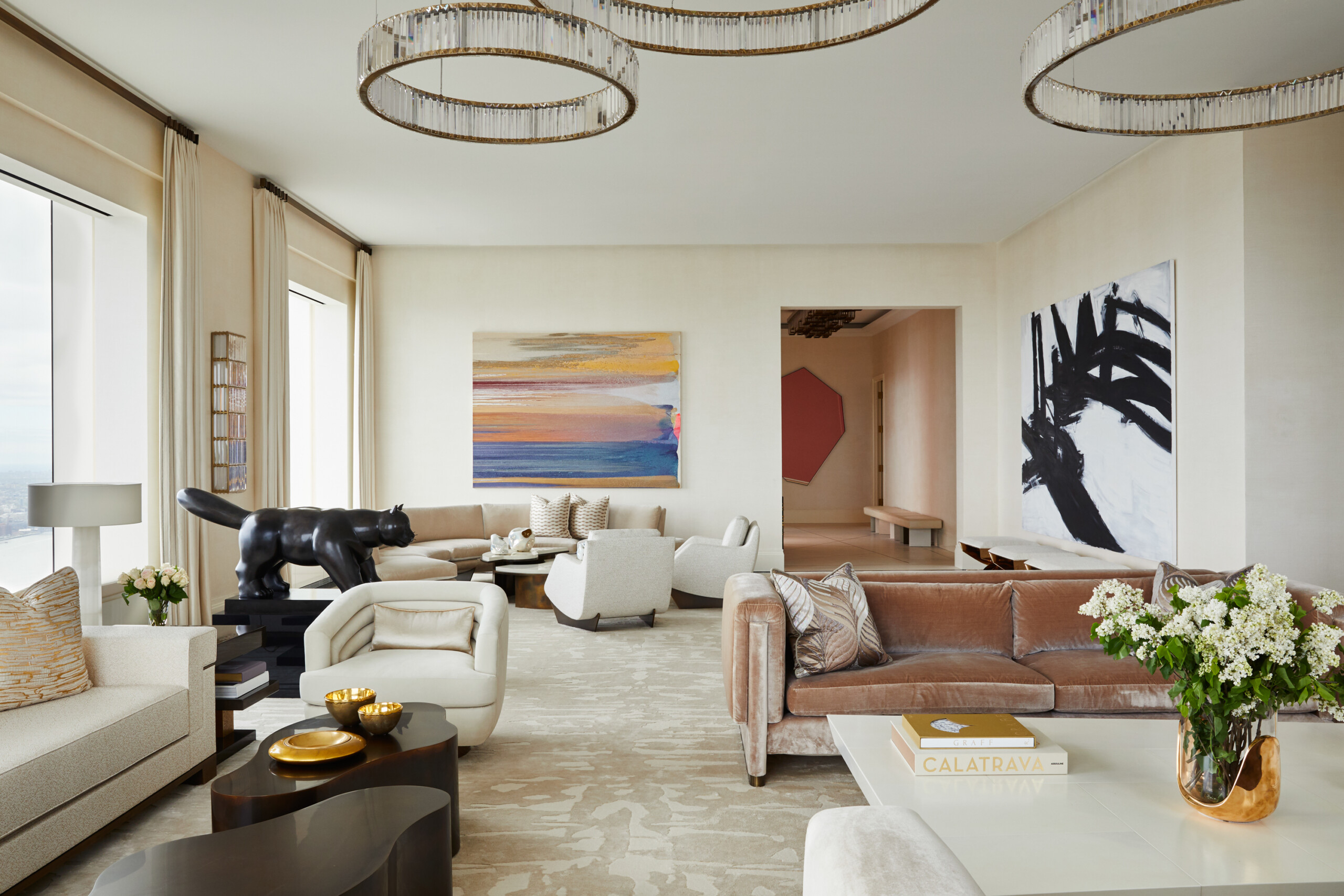 Penthouse in the Sky, Living Room, Photography by Genevieve Garruppo