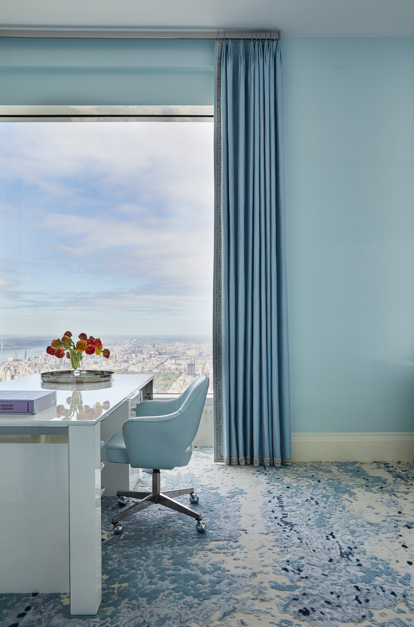 Penthouse in the Sky, Home Office, Photography by Genevieve Garruppo