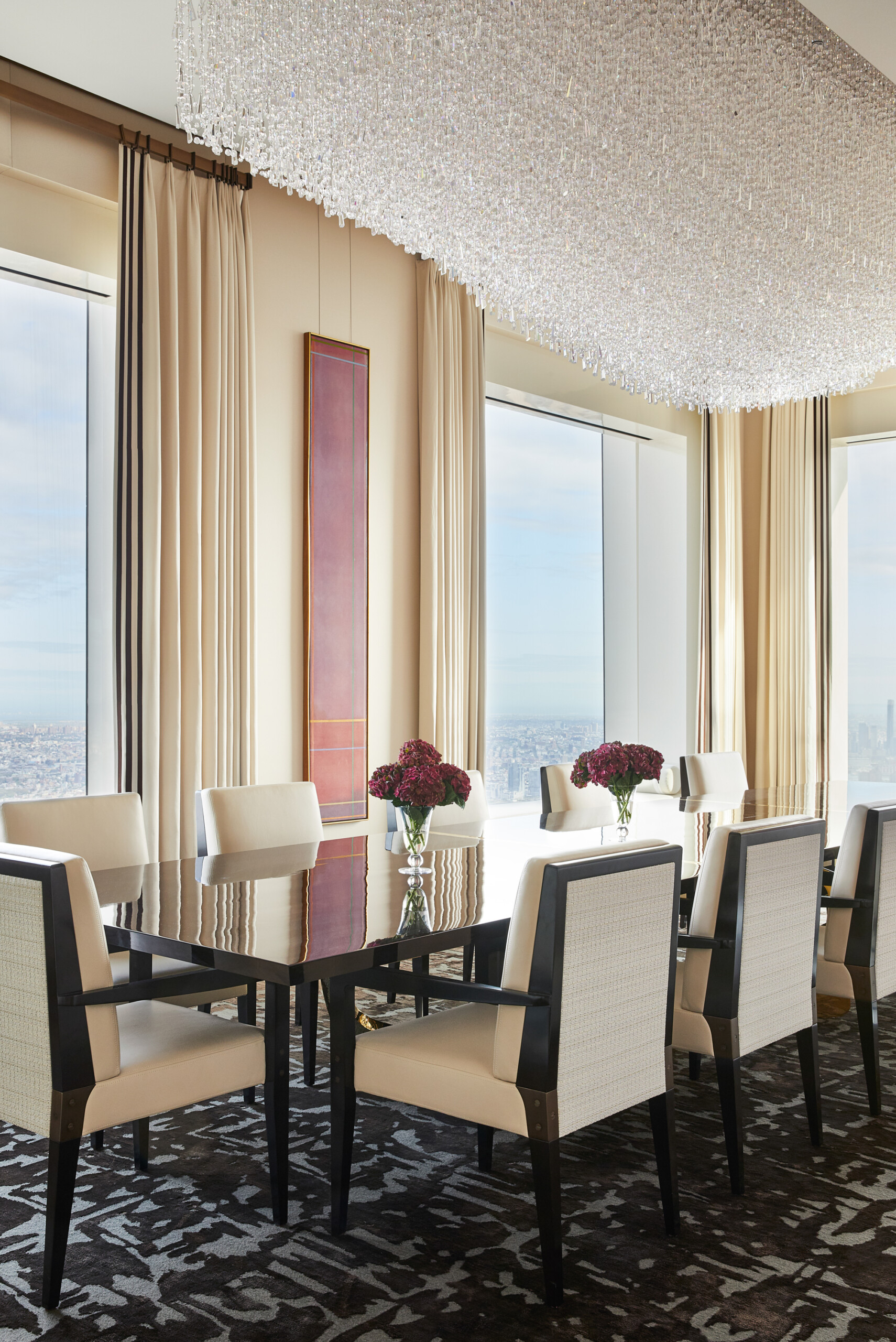 Penthouse in the Sky, Dining Room, Photography by Genevieve Garruppo