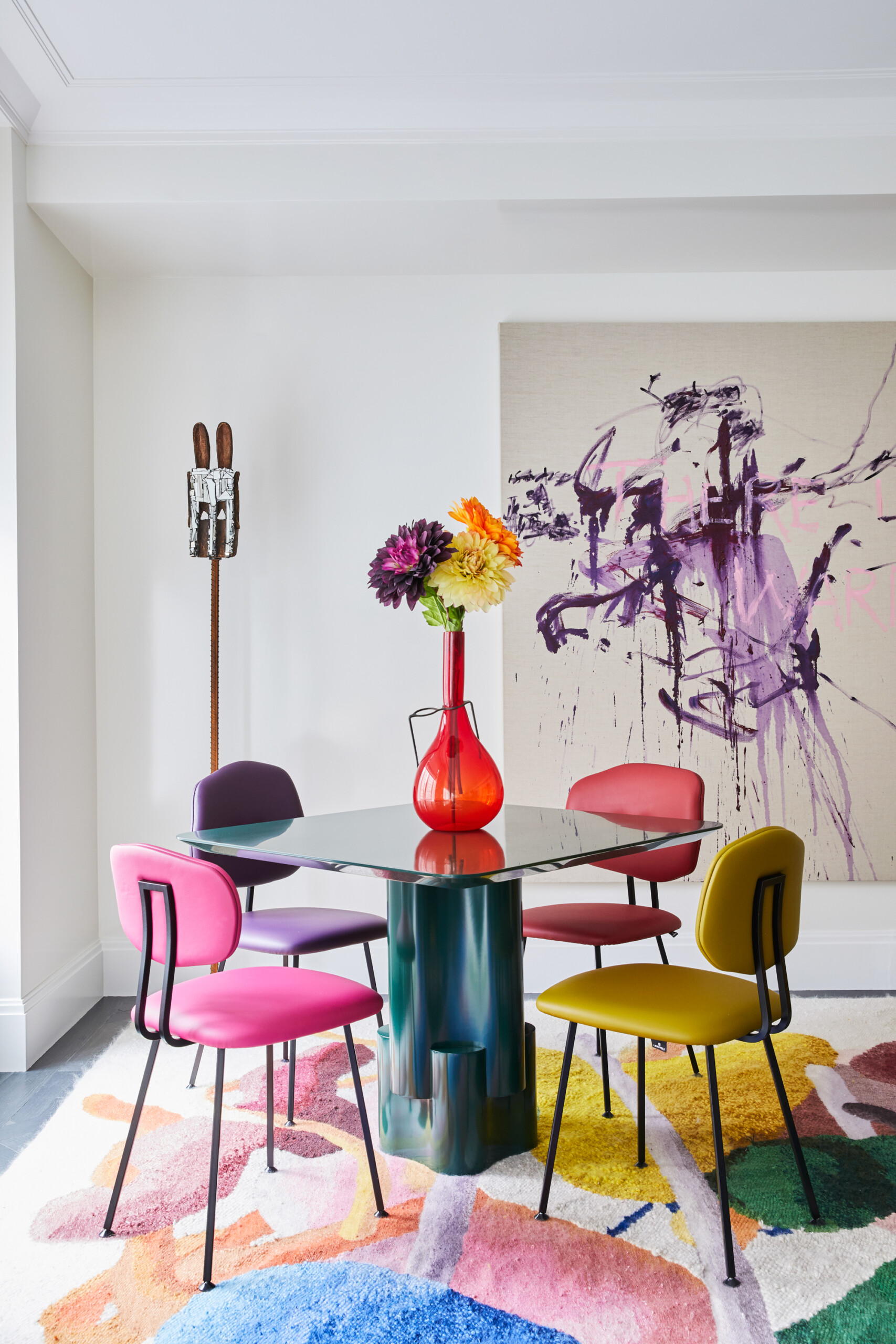 Colorful Collector's Abode, Living Room, Photography by Genevieve Garruppo