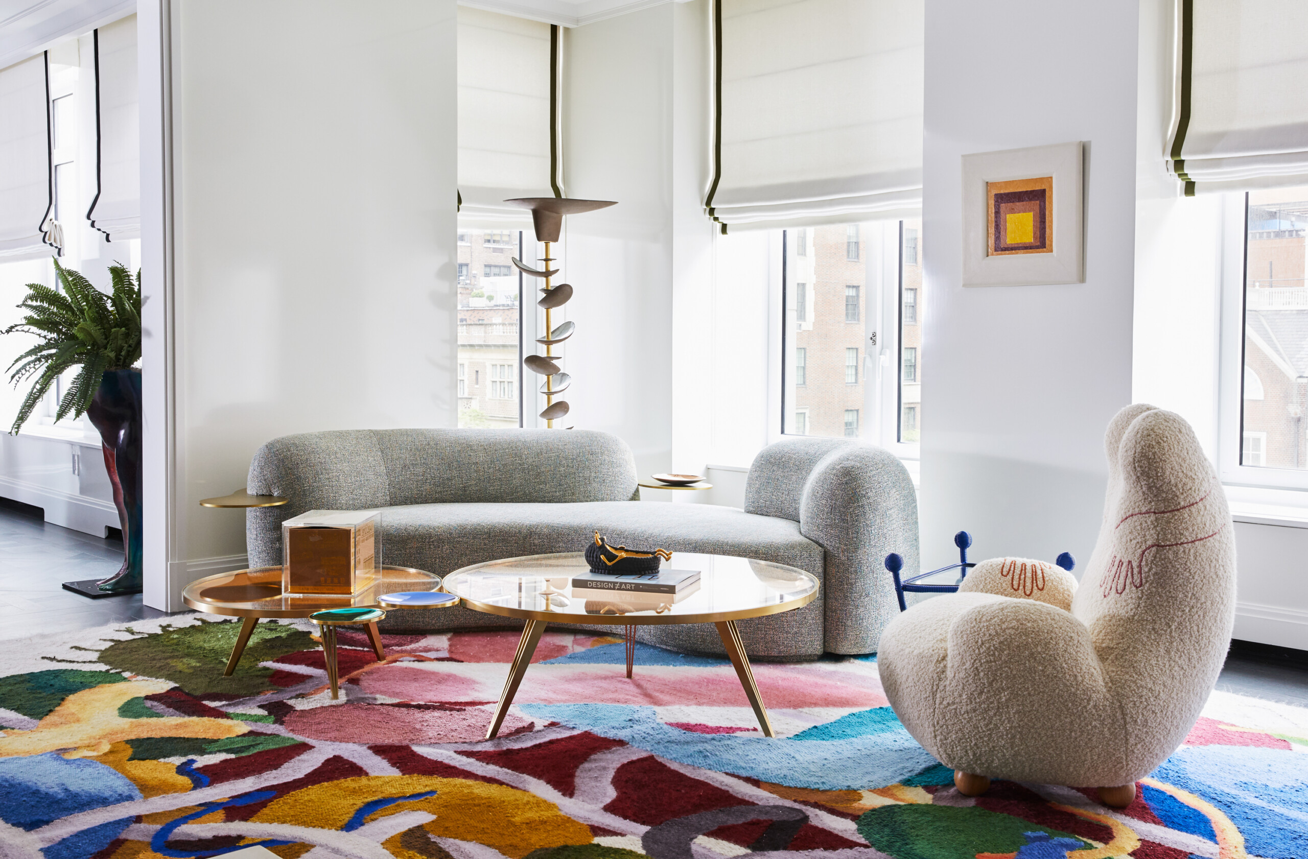 Colorful Collector's Abode, Living Room, Photography by Genevieve Garruppo