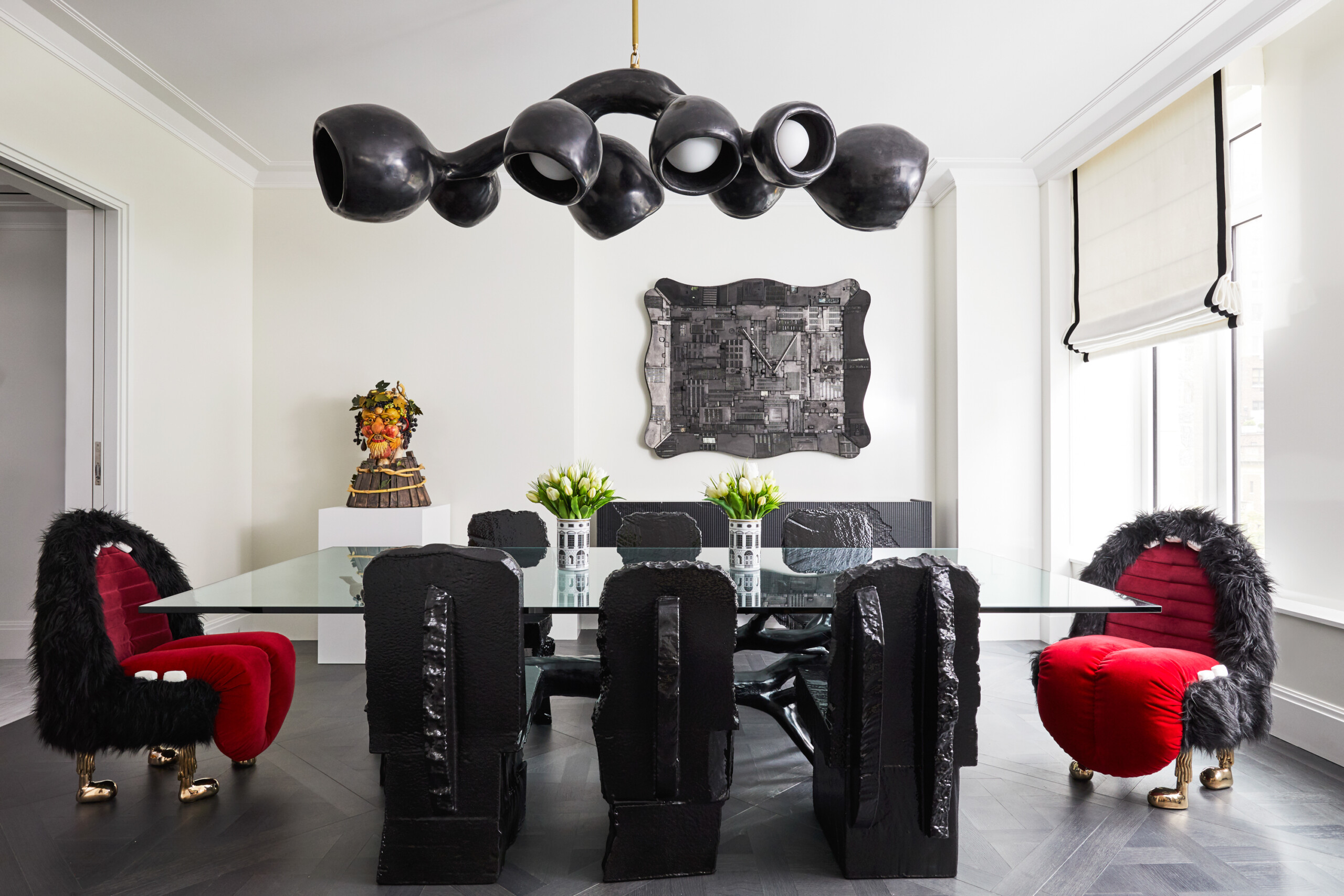 Colorful Collector's Abode, Dining Room, Photography by Genevieve Garruppo