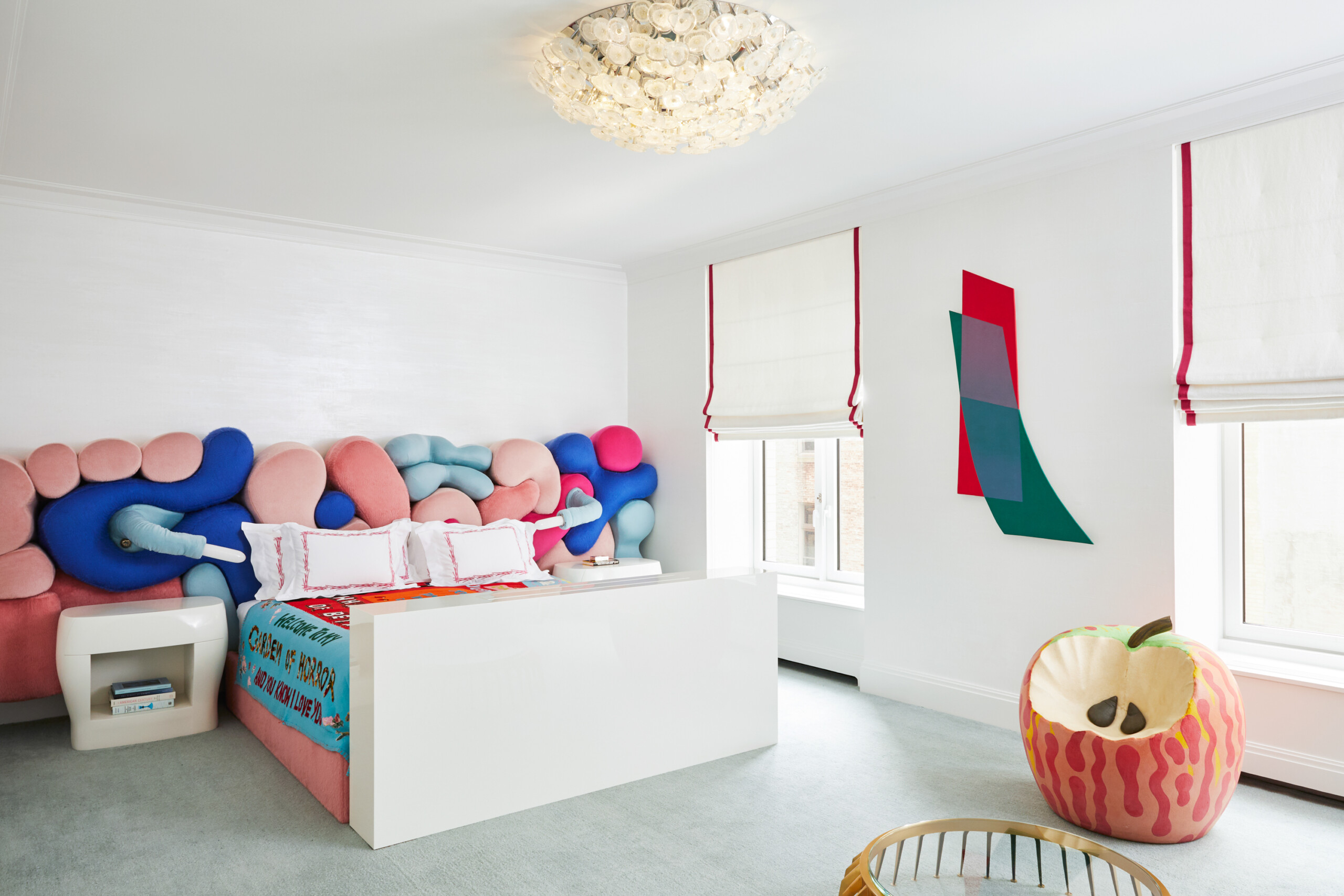 Colorful Collector's Abode, Primary Bedroom, Photography by Genevieve Garruppo