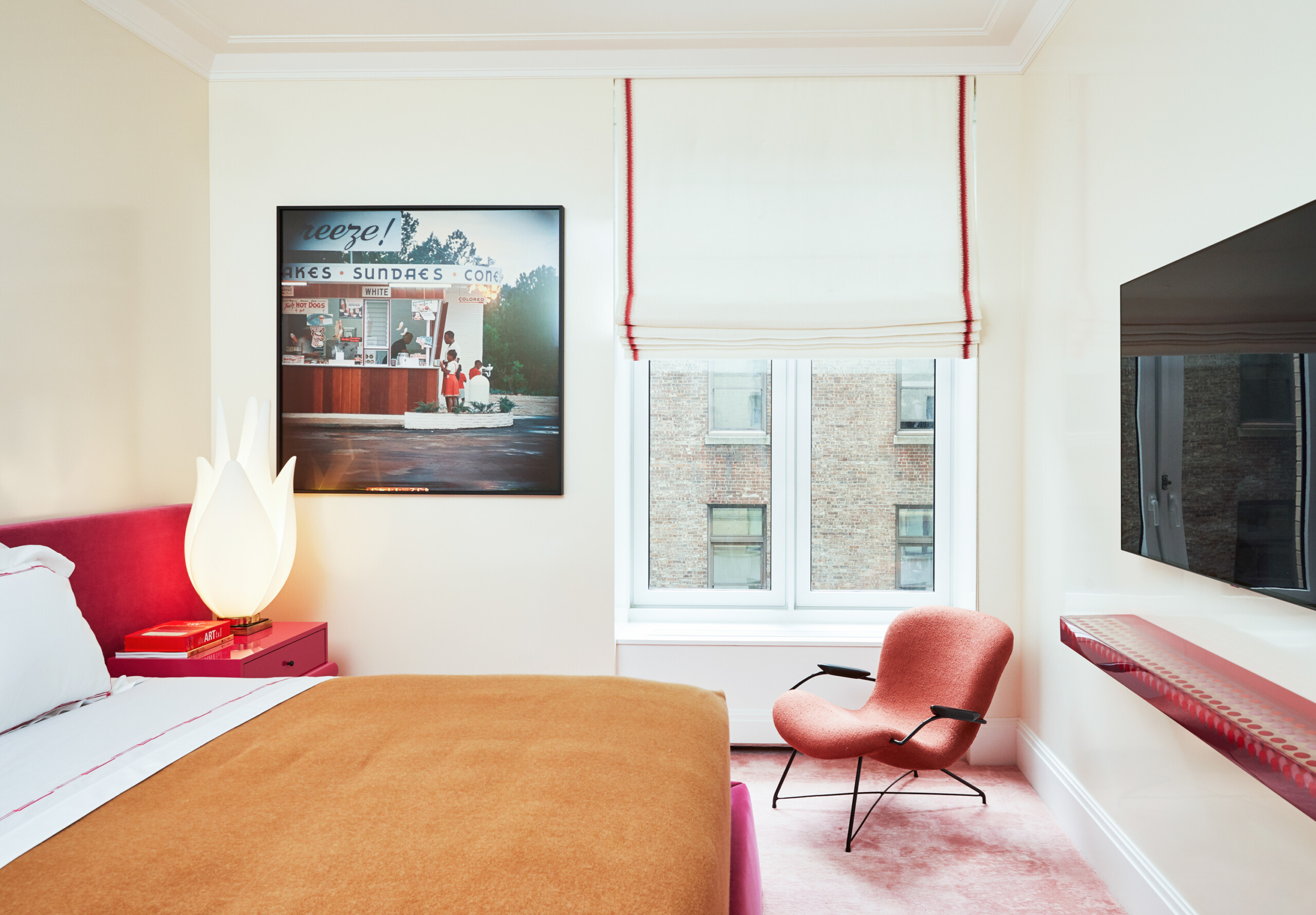 Colorful Collector's Abode, Guest Room, Photography by Genevieve Garruppo