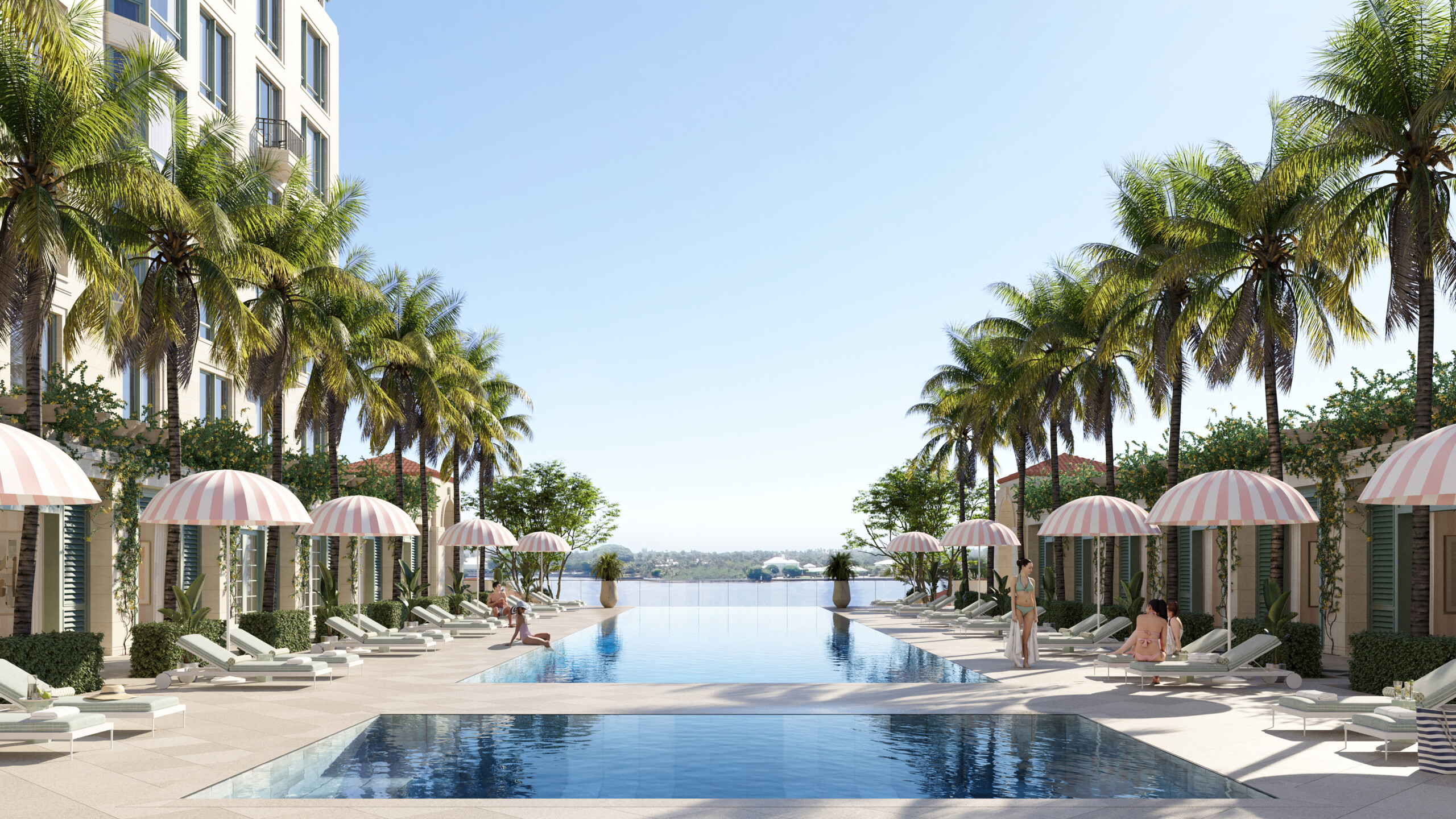 South Flagler House, Pool Deck, Rendering by The Boundary with Noe & Associates