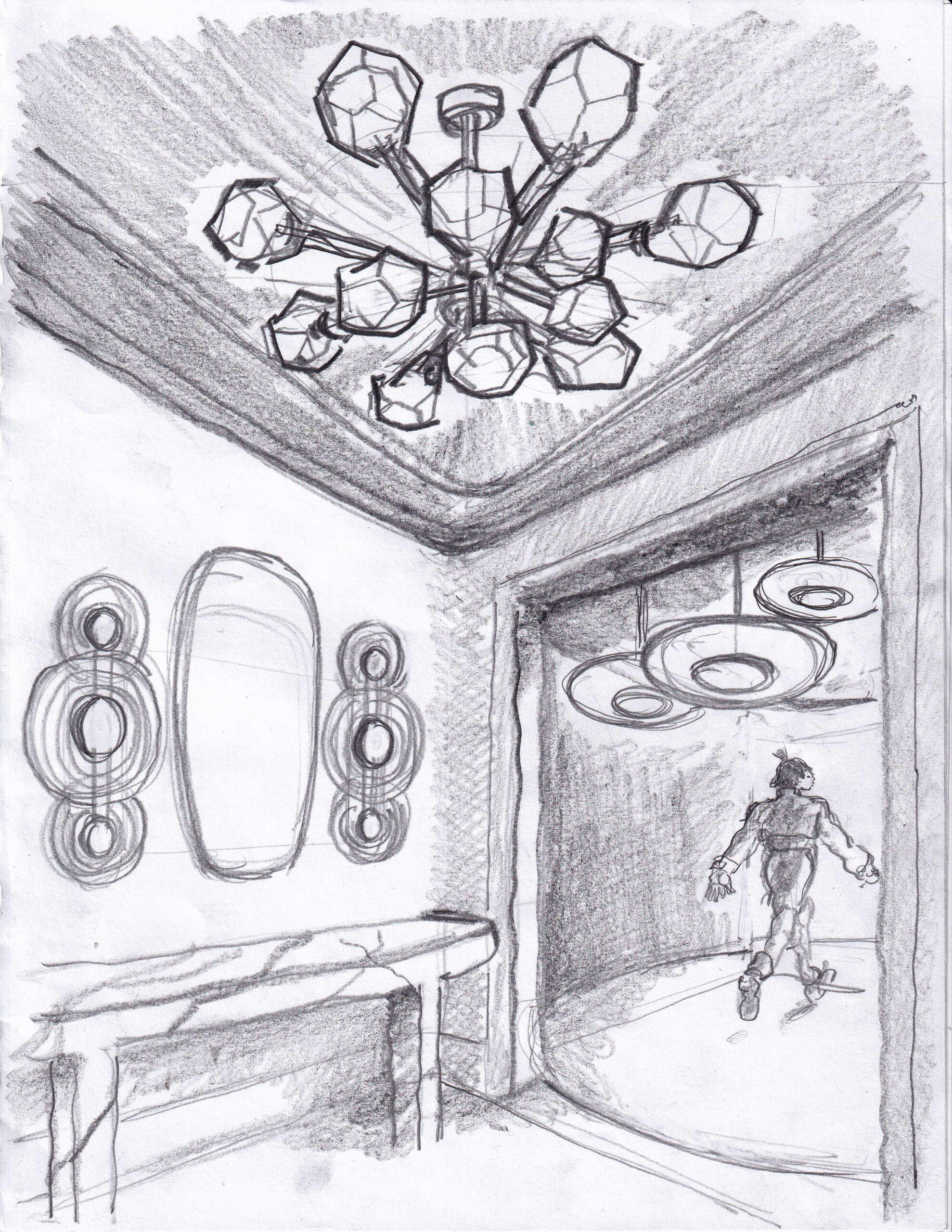 Pembrooke & Ives X Hudson Valley Lighting Collaboration, Sketch