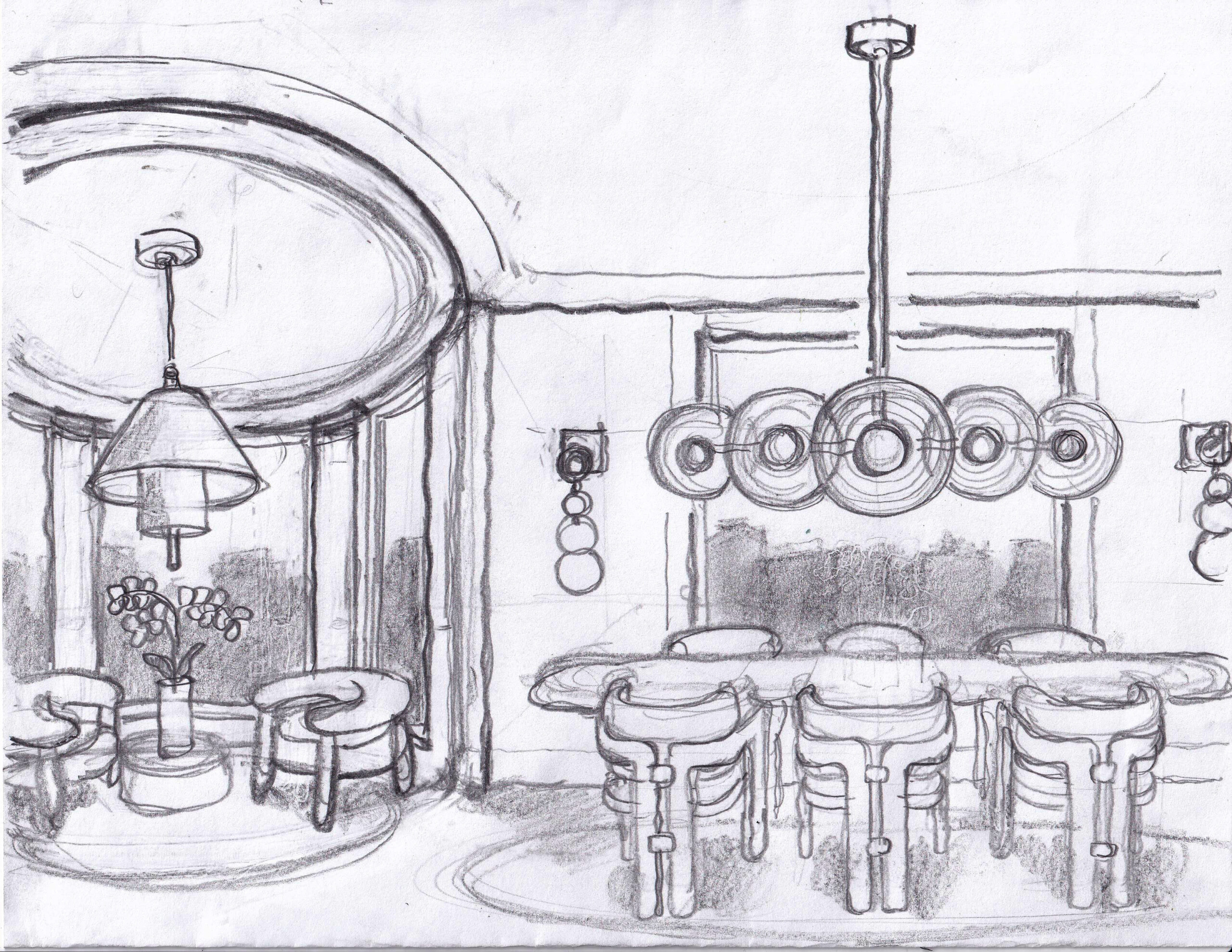 Pembrooke & Ives X Hudson Valley Lighting Collaboration, Sketch