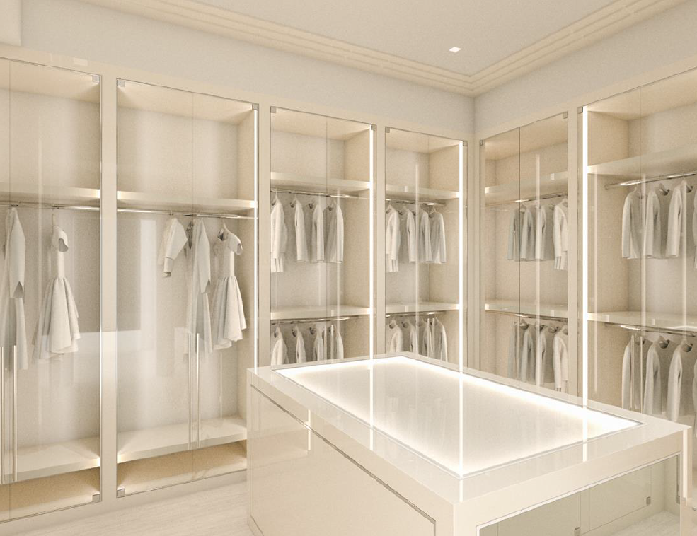 Colorful Collector's Abode, Before Closet Rendering