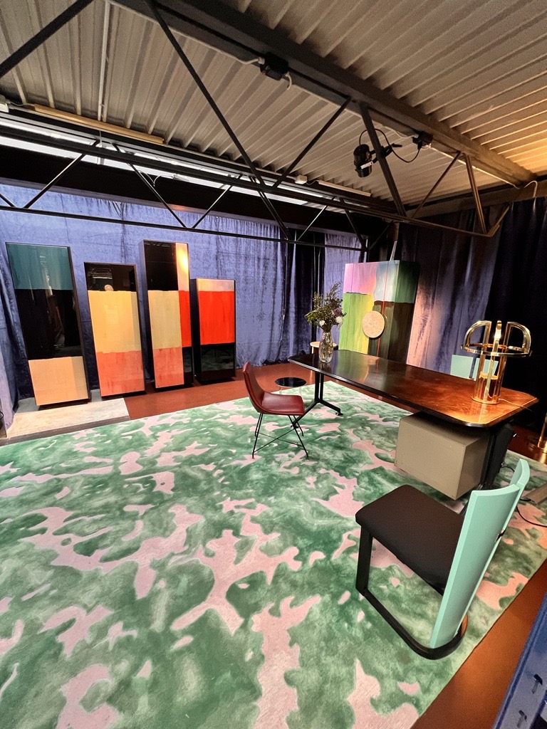 Nilufar, showroom featuring colorful modern design from Milan Design Week 2023