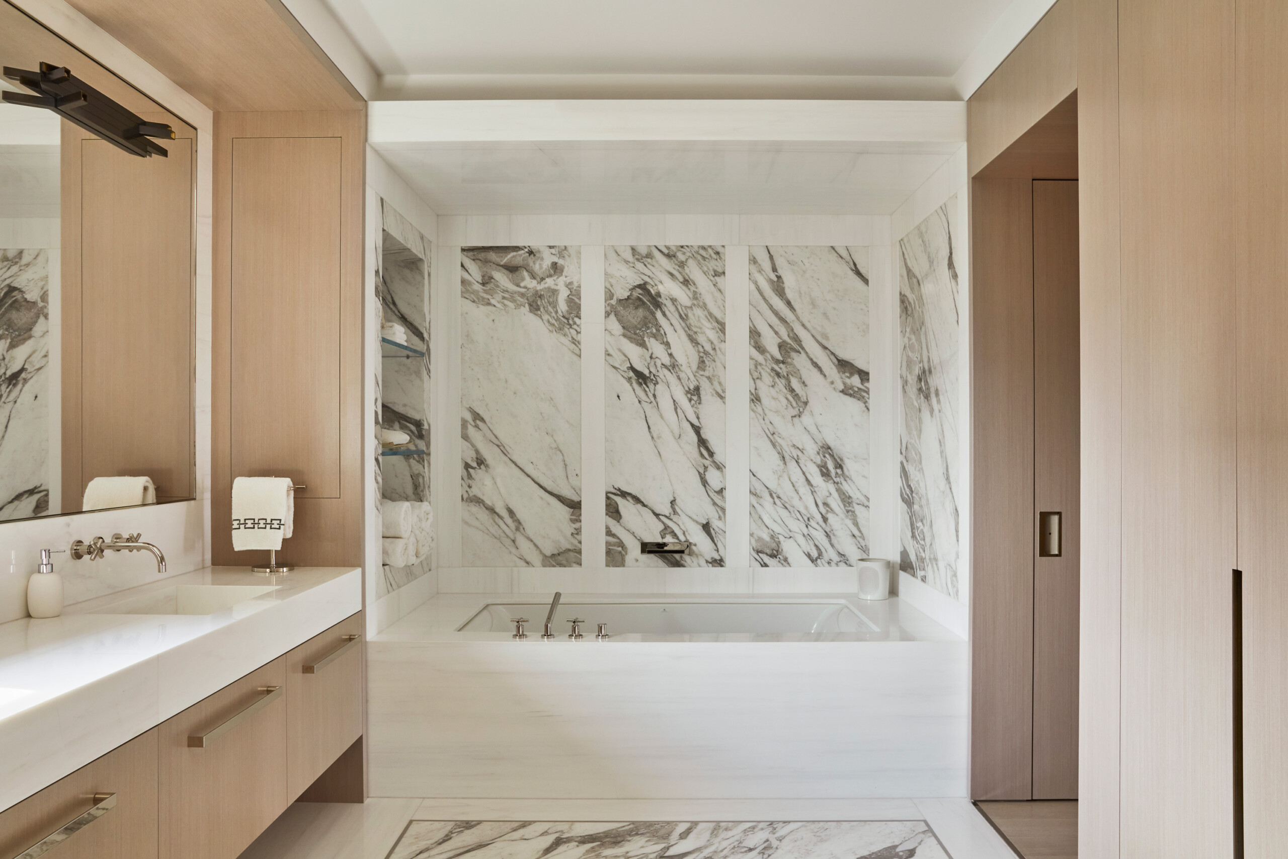 Uptown Penthouse, Primary Bathroom, Photography by Genevieve Garruppo