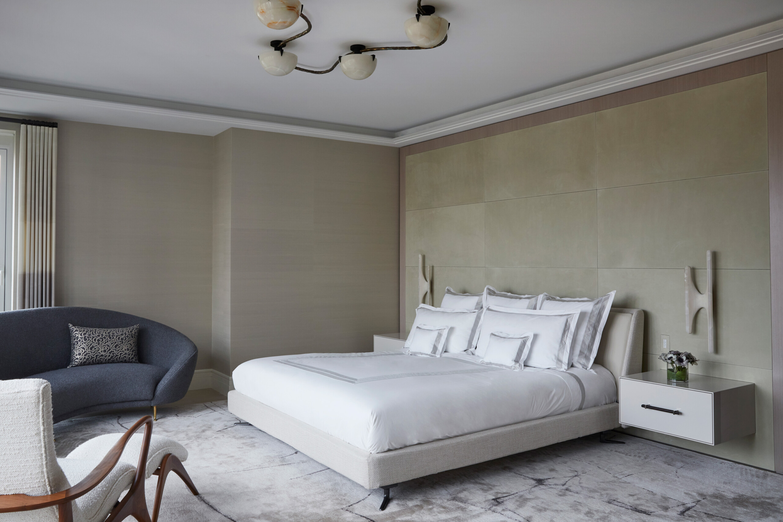 Uptown Penthouse, Primary Bedroom, Photography by Genevieve Garruppo