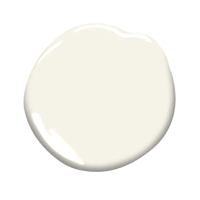 Simply White paint swatch by Benjamin Moore