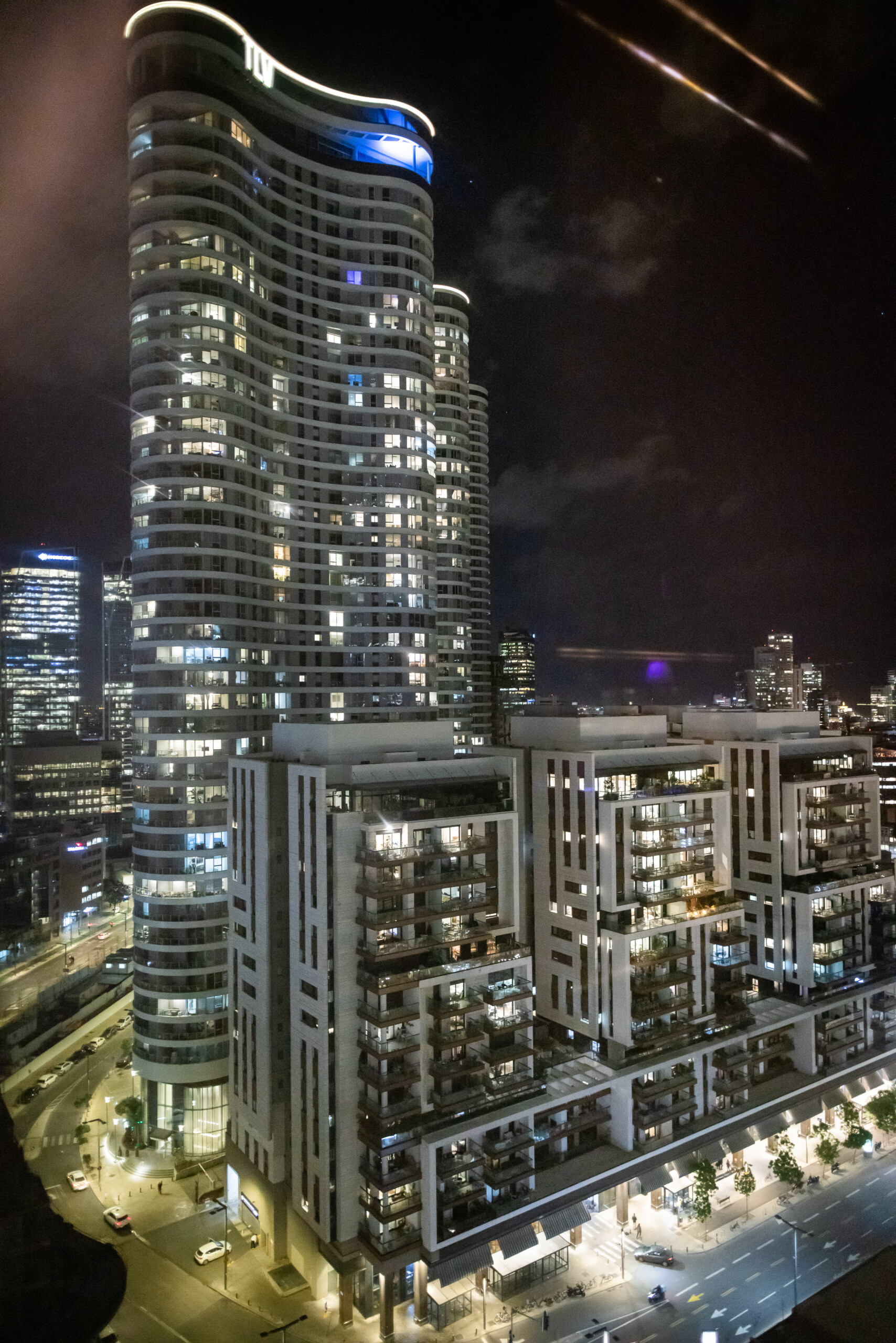 Israel city view at night