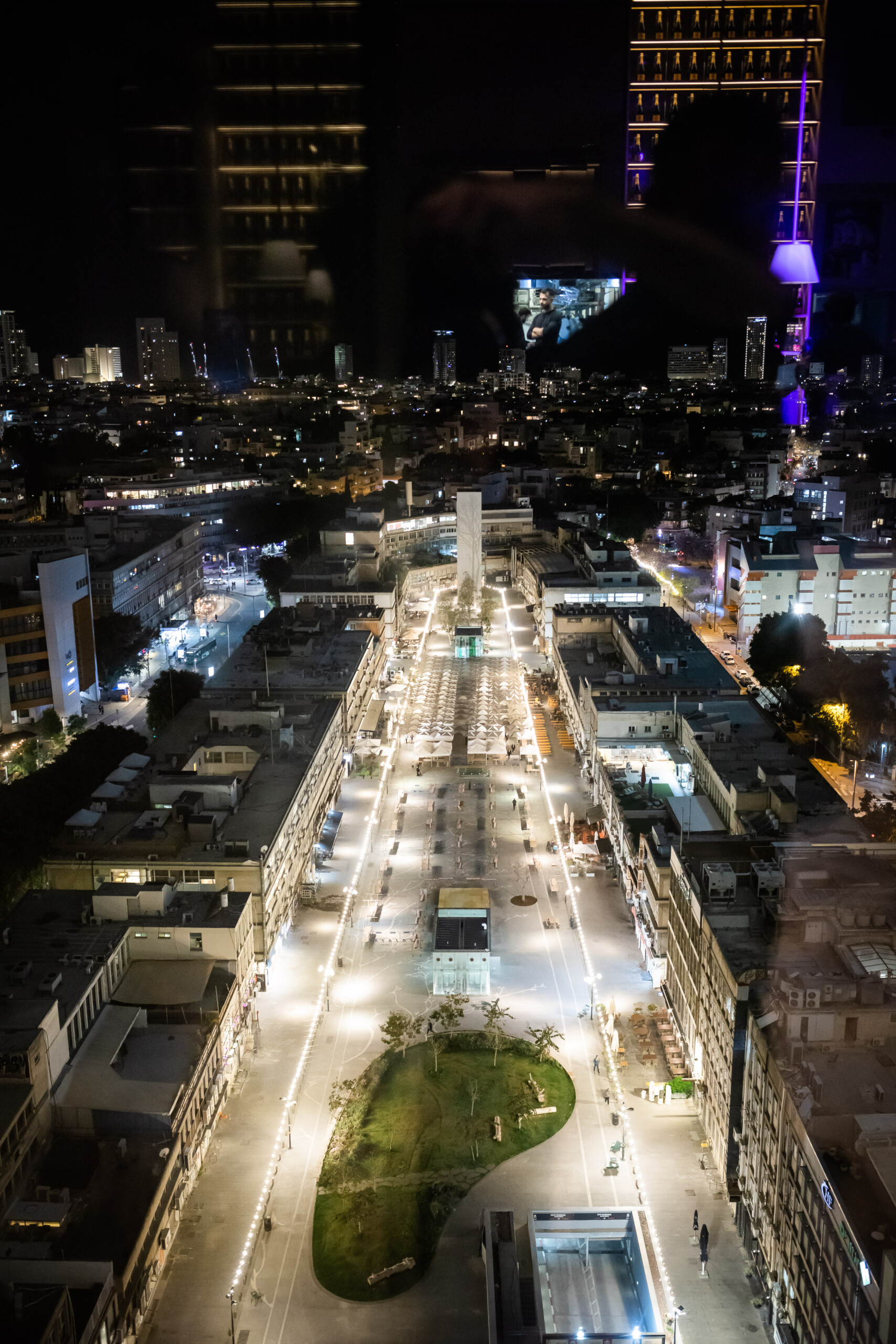 Israel city view at night