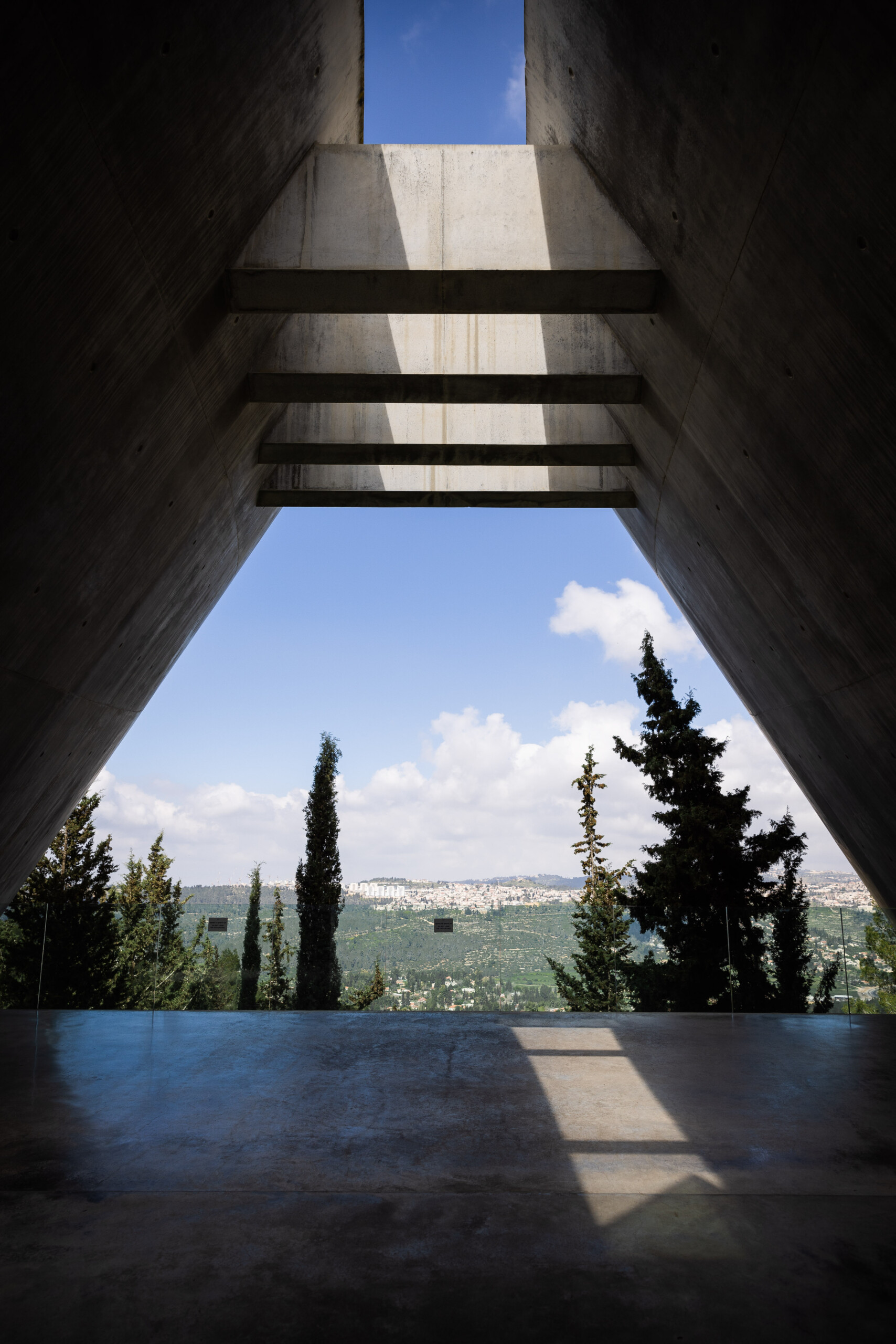 Pembrooke & Ives trip to the Holocaust Museum of Israel, Yad Vashem, outside view of the mountains