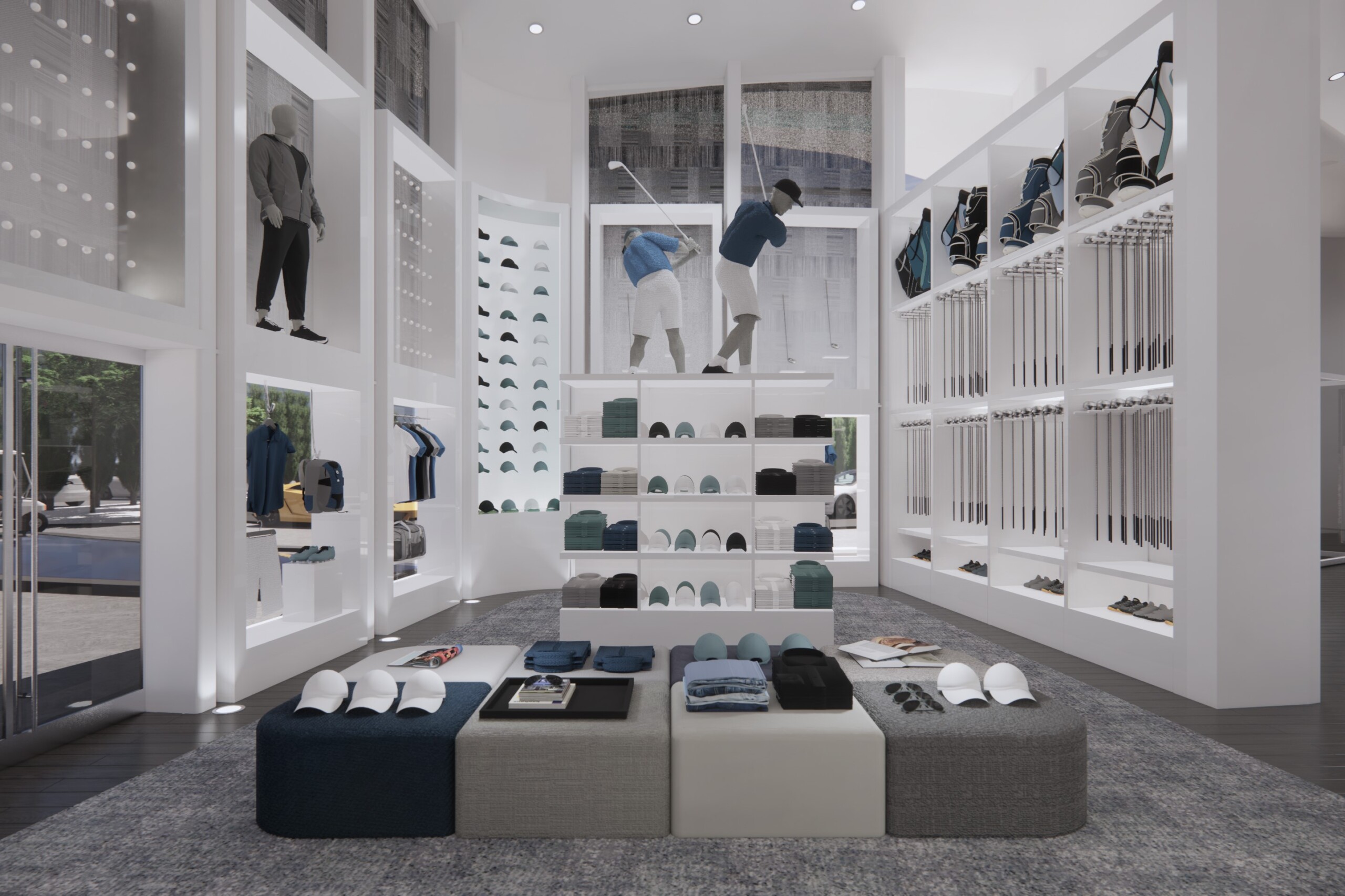 Liberty National Golf Club - Hospitality interior design by Pembrooke & Ives, Rendering of Pro...