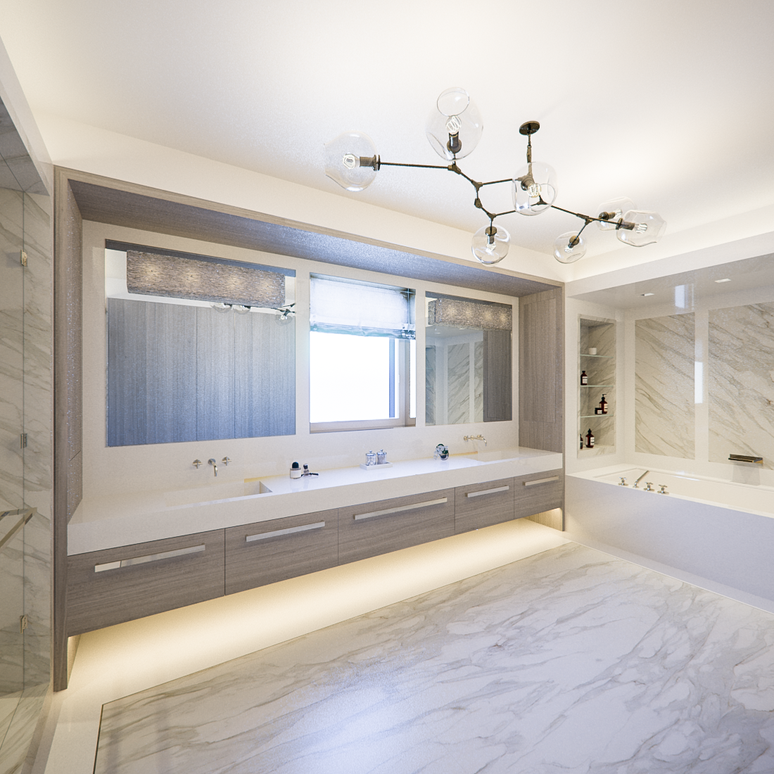Uptown Penthouse, Bathroom, Render