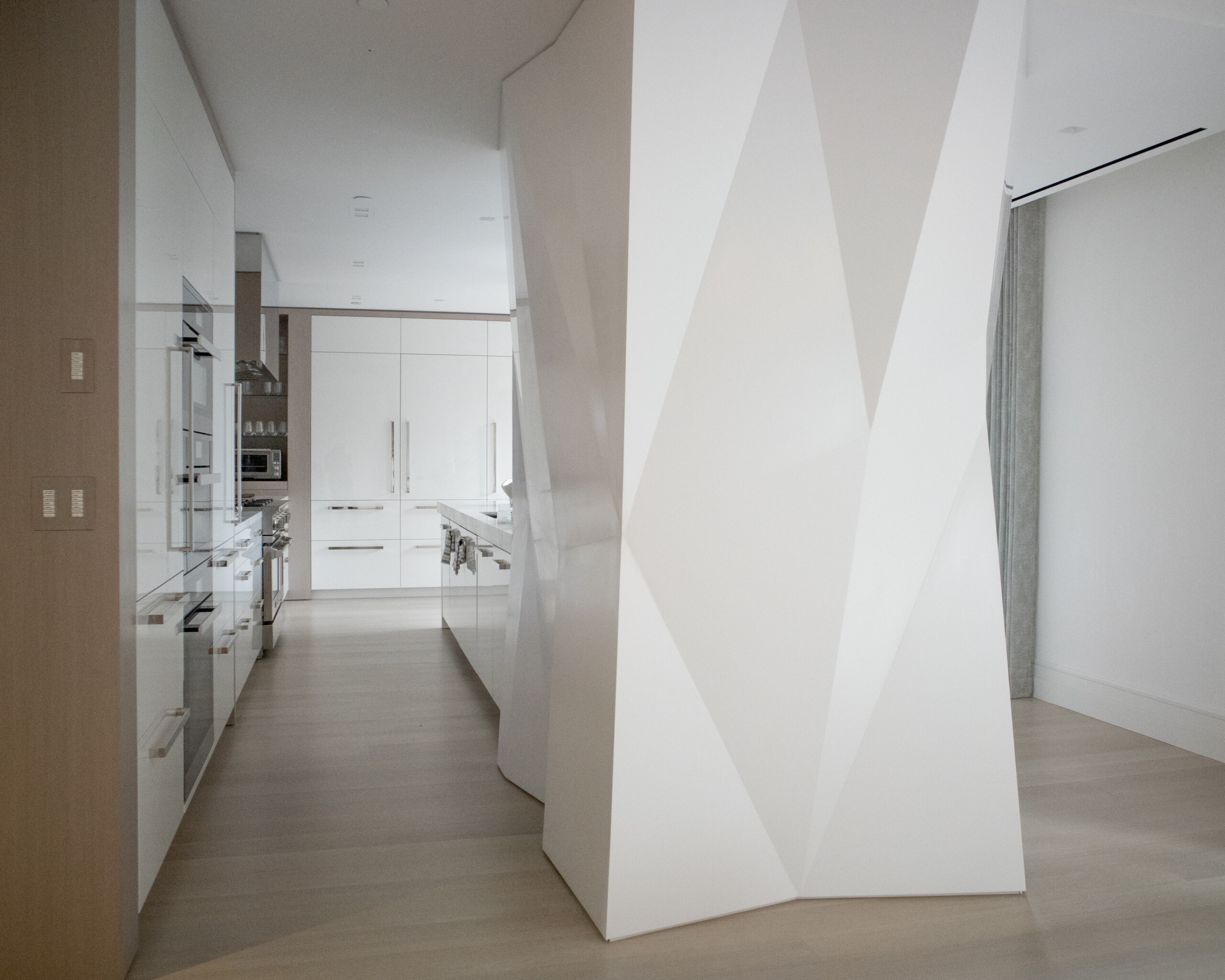 Uptown Penthouse, Kitchen, Interior Design by Pembrooke & Ives.