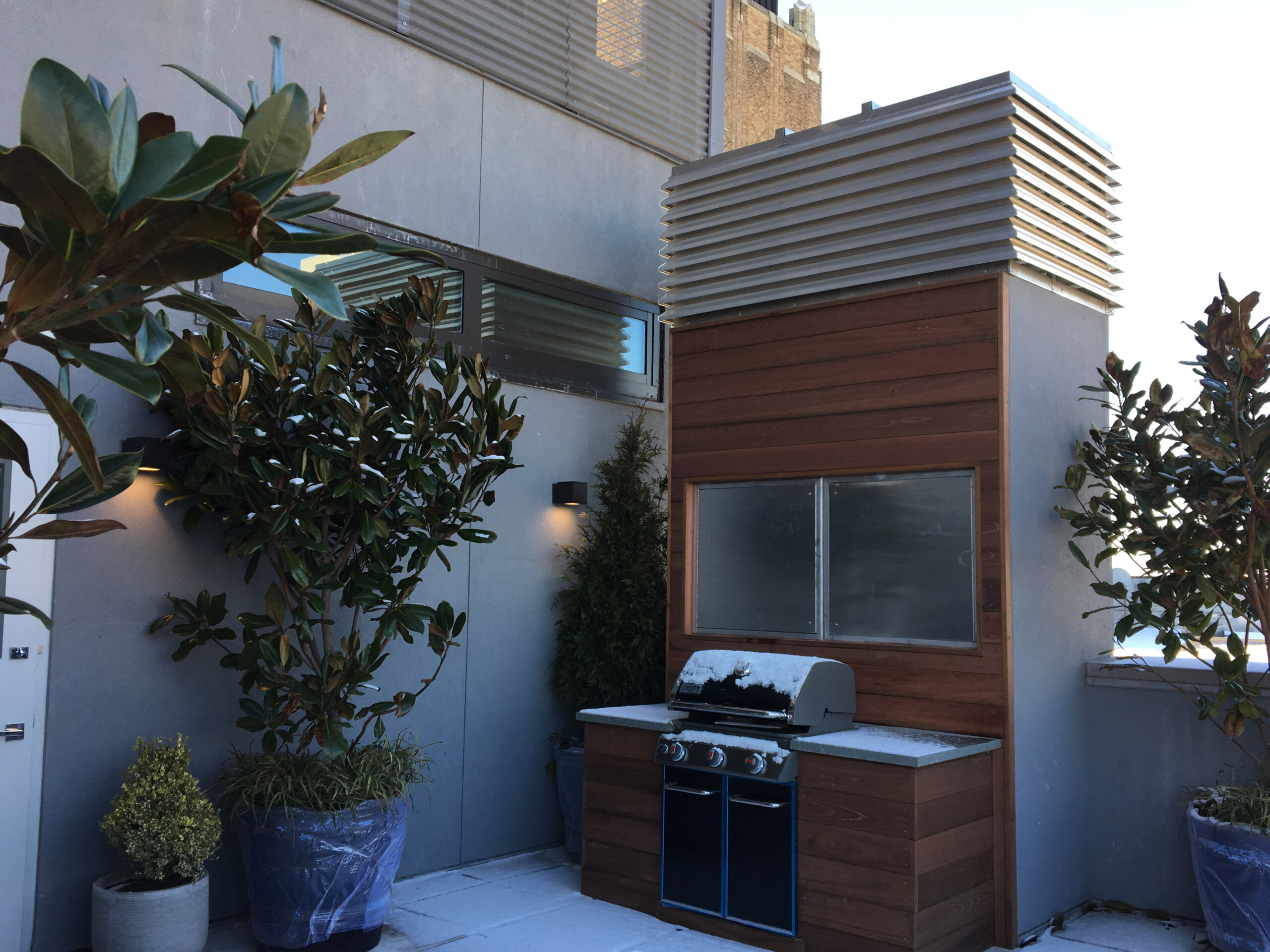 Uptown Penthouse, Roof Terrace, Before