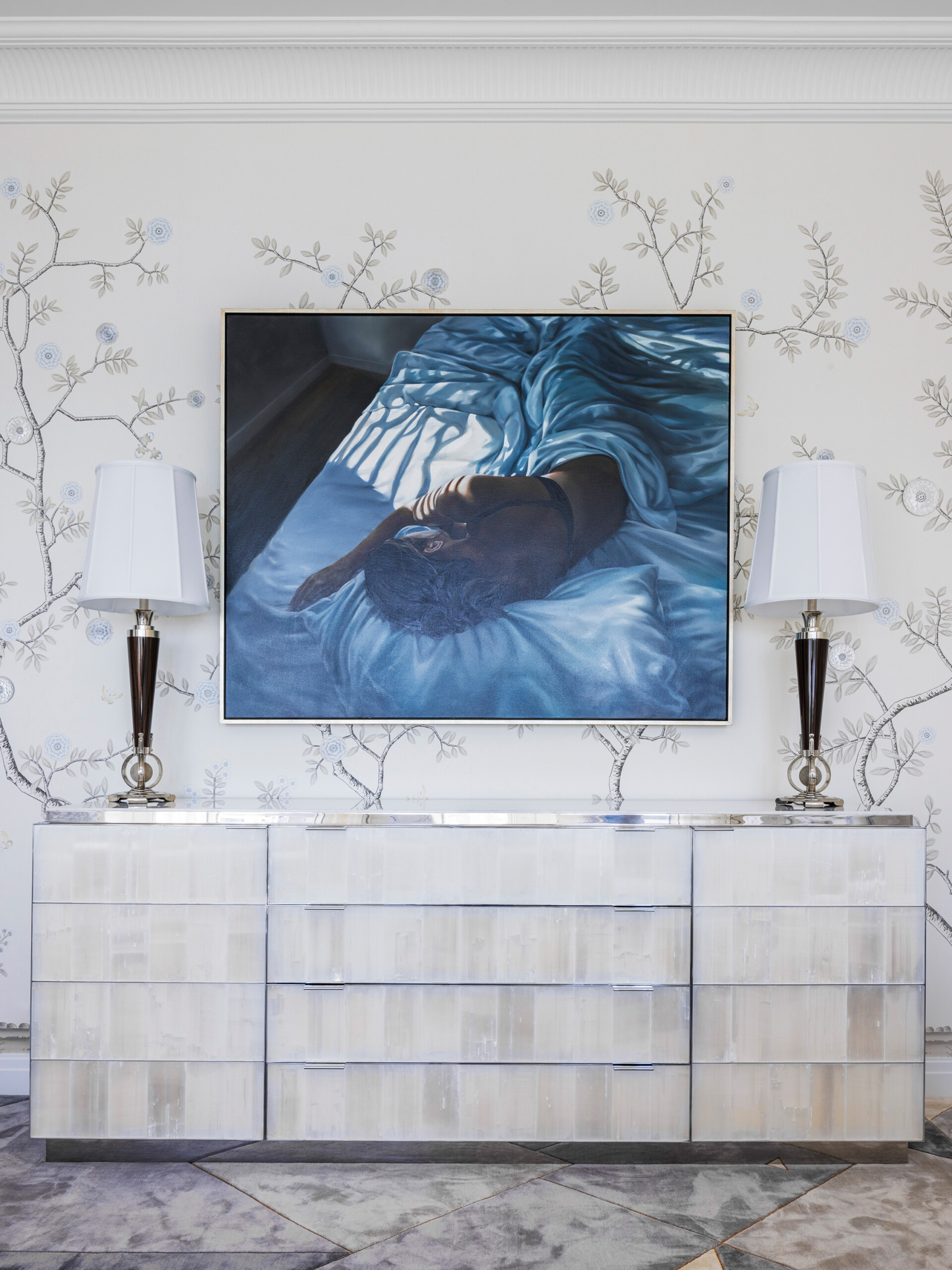 Winter Retreat, Bedroom Detail, Photography by Kris Tamburello