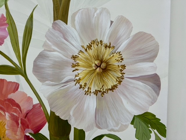 Painted flower by MJ Atelier