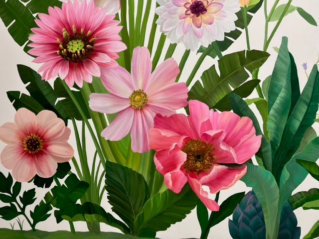 Painted flowers by MJ Atelier