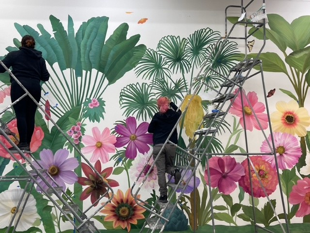 Painted flower by MJ Atelier