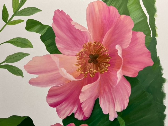 Painted flower by MJ Atelier