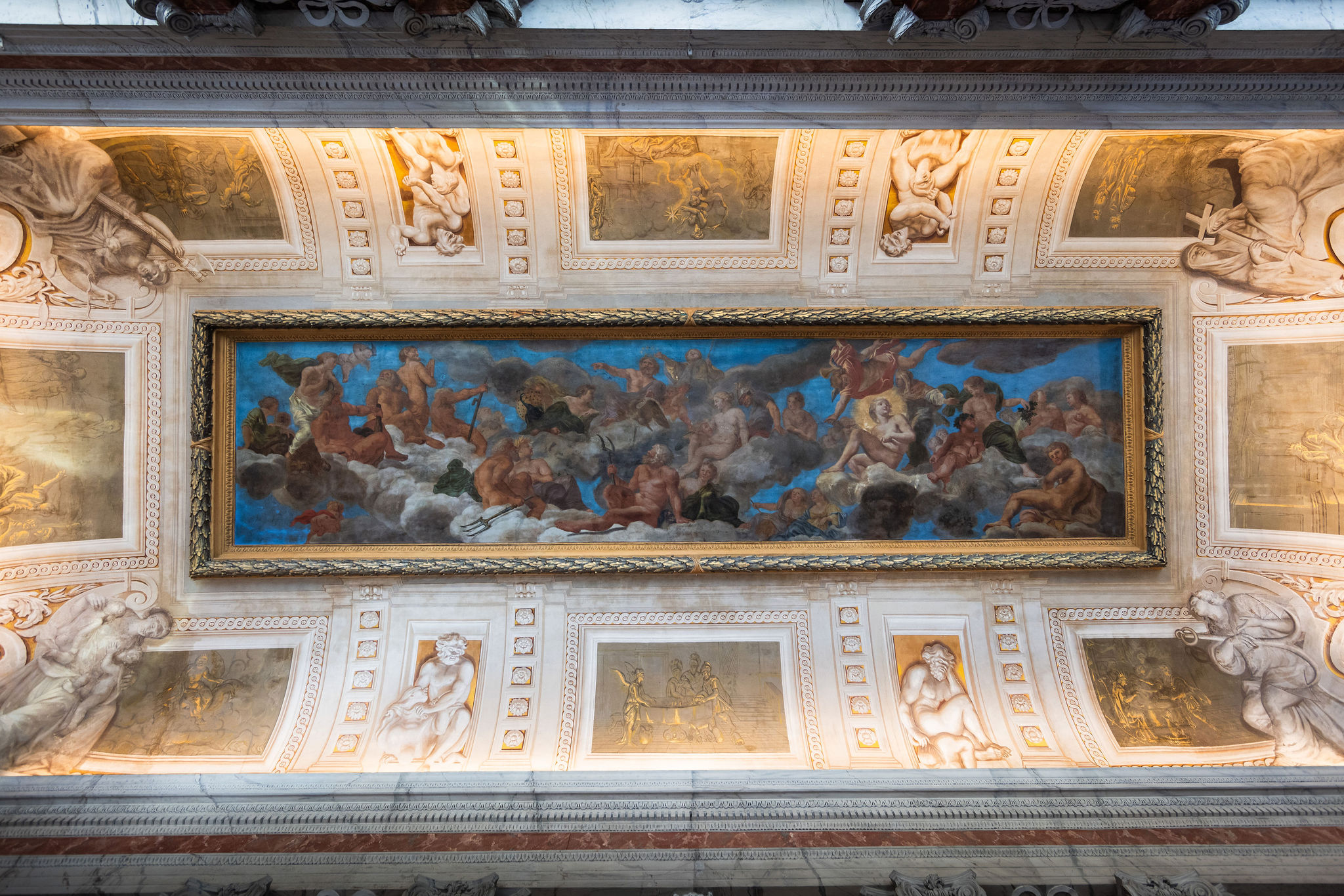 Drottningholm Palace interior, Stockholm, Sweden