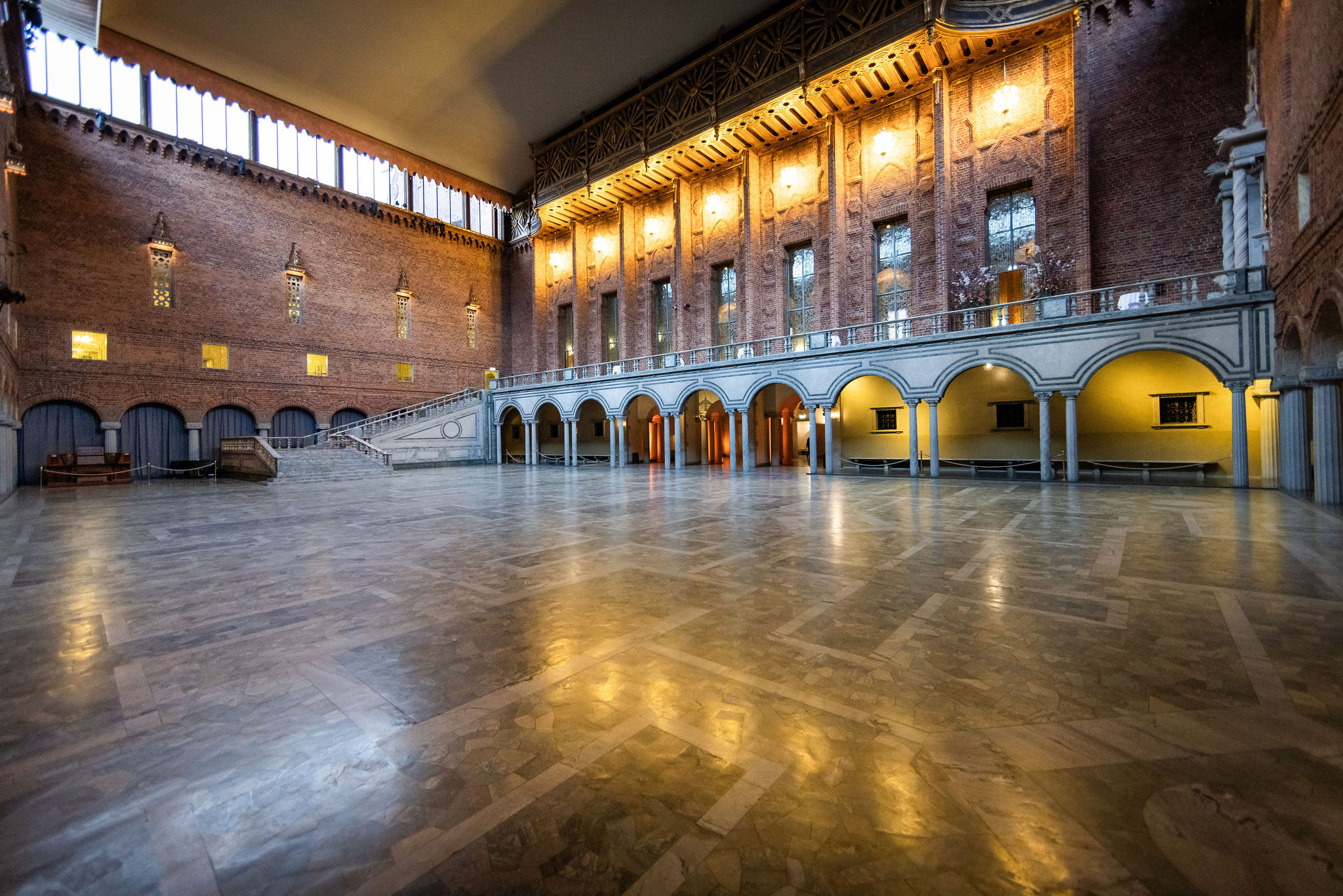 Blue Hall in in Stockholm City Hall, Stockholm, Sweden