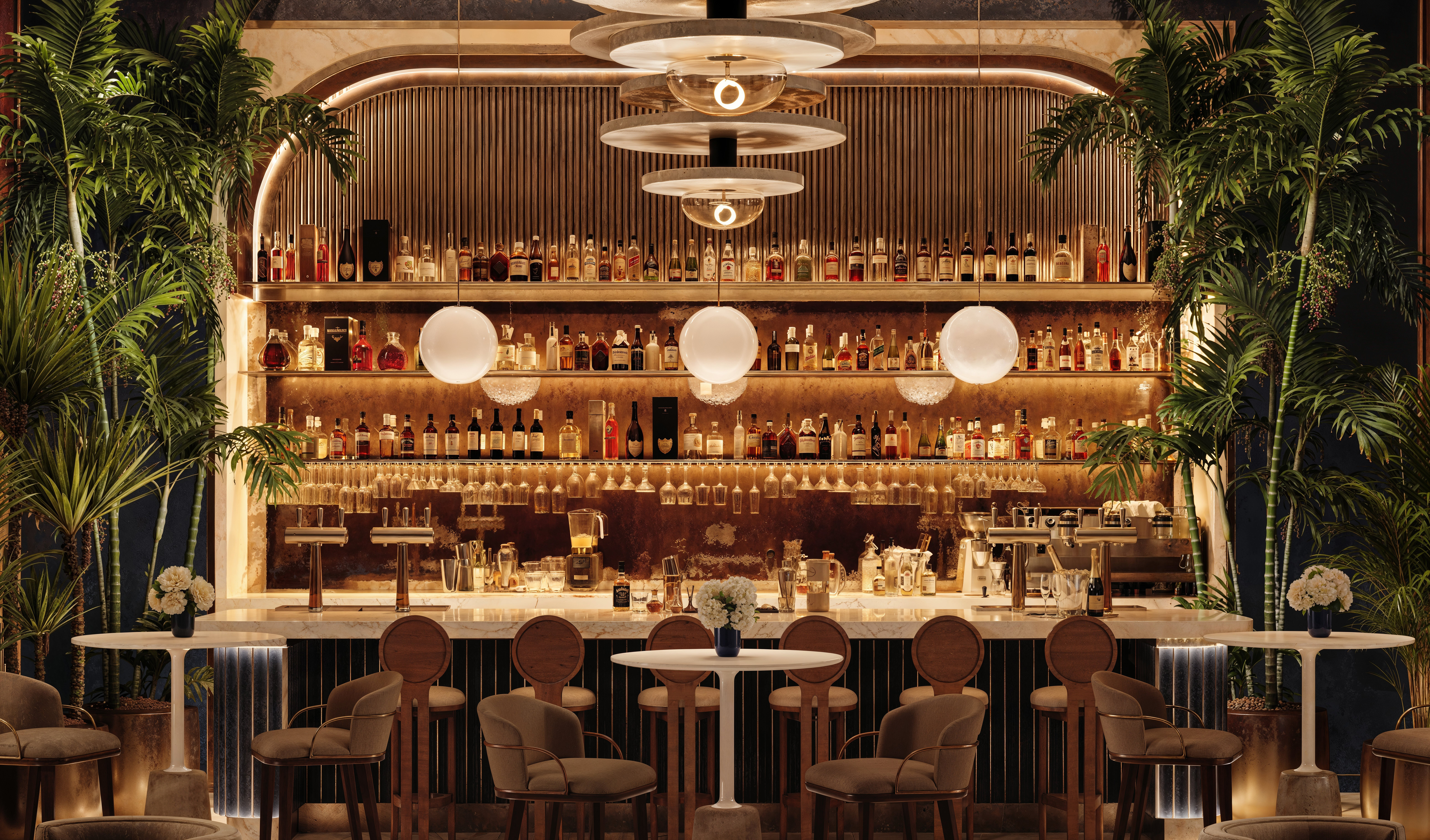 Rendering of Bar for the South Flager House