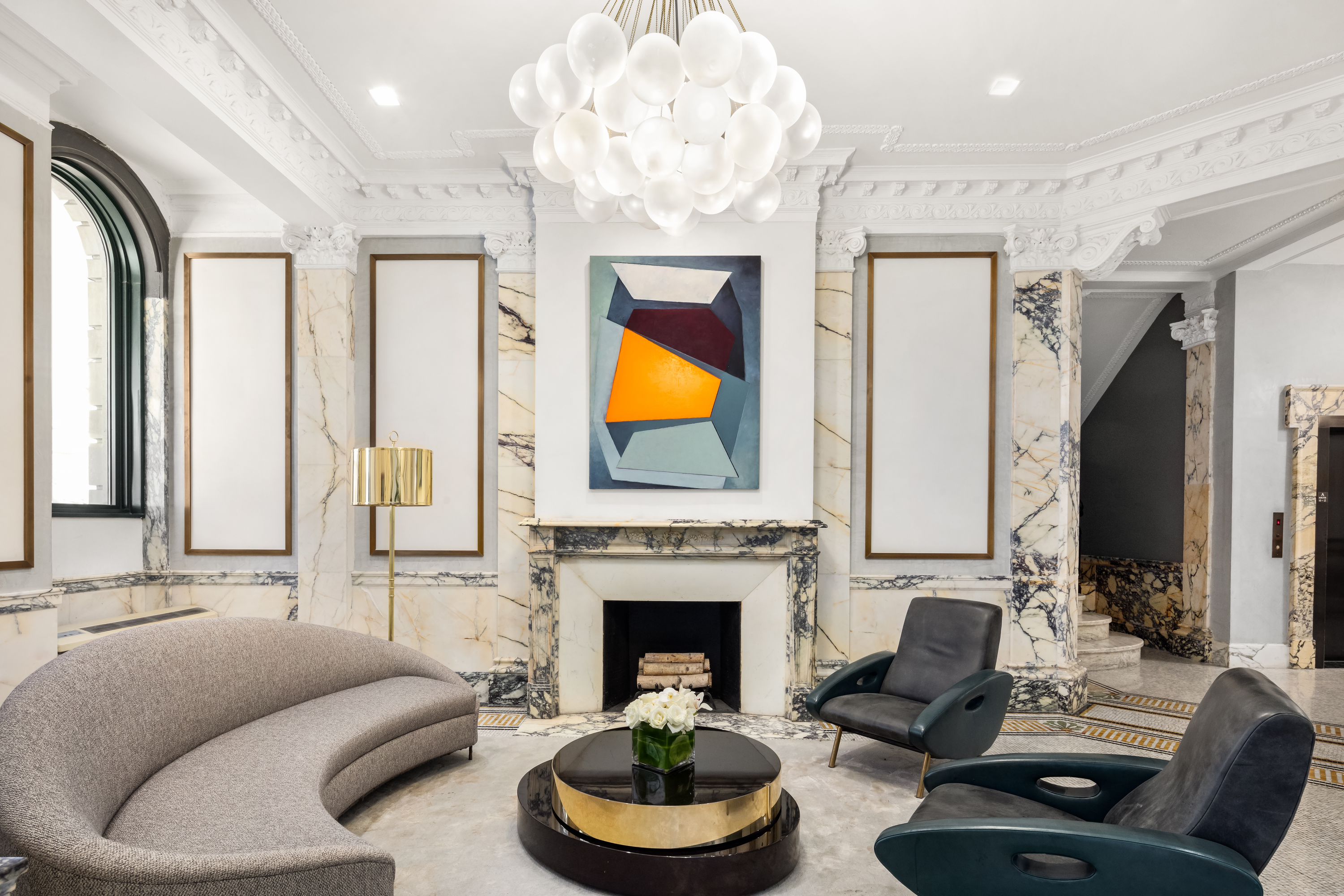 The Astor lobby, Interior Design by Pembrooke & Ives, Photography by Evan Joseph