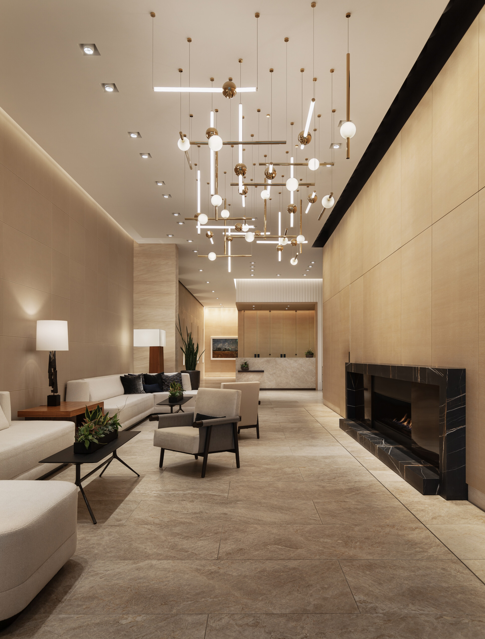 Ritz-Carlton Residences, Lobby, Interior Design by Pembrooke & Ives, Photo by Matthew Delphenich