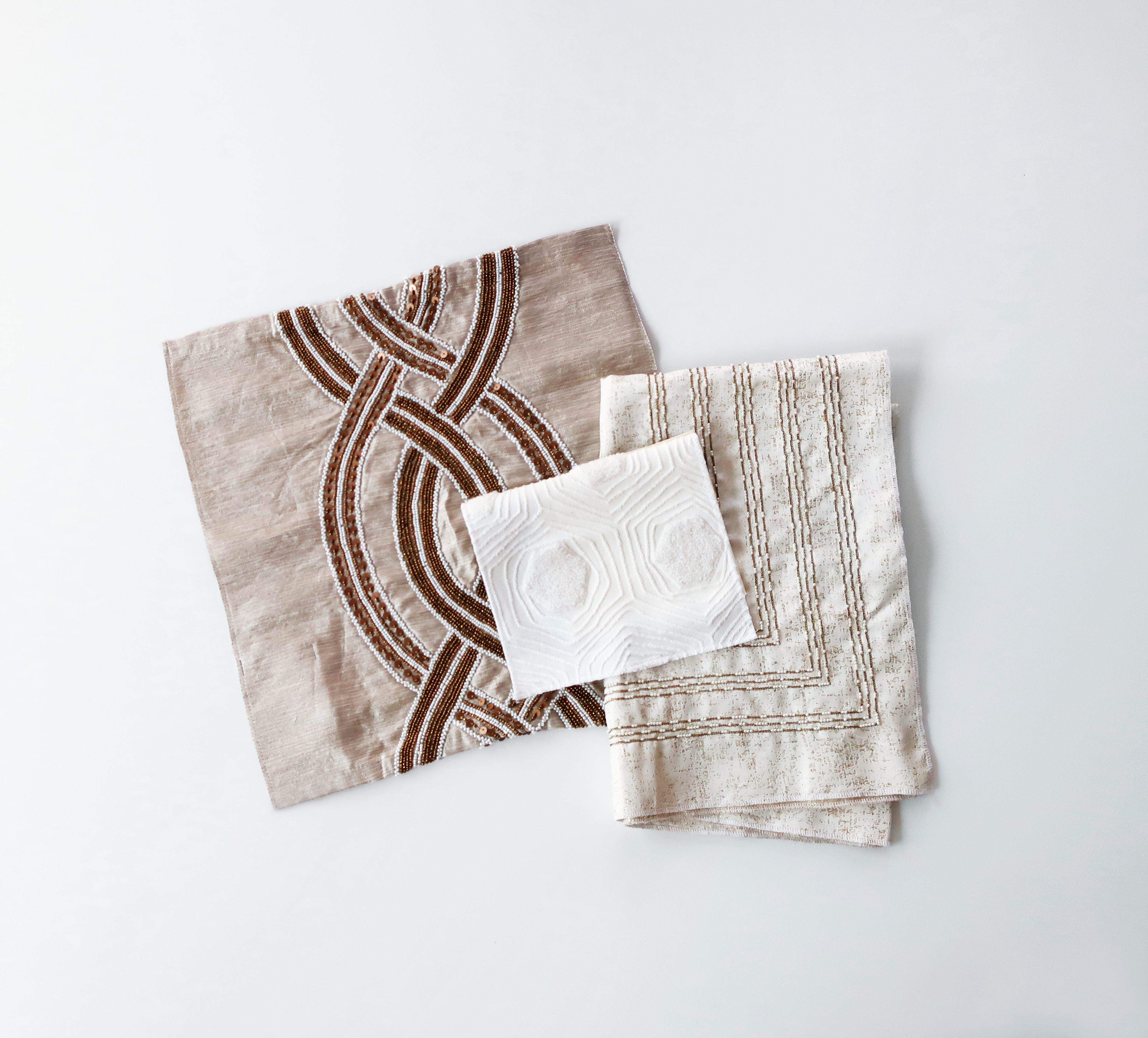 earth tone neutral embroider fabrics