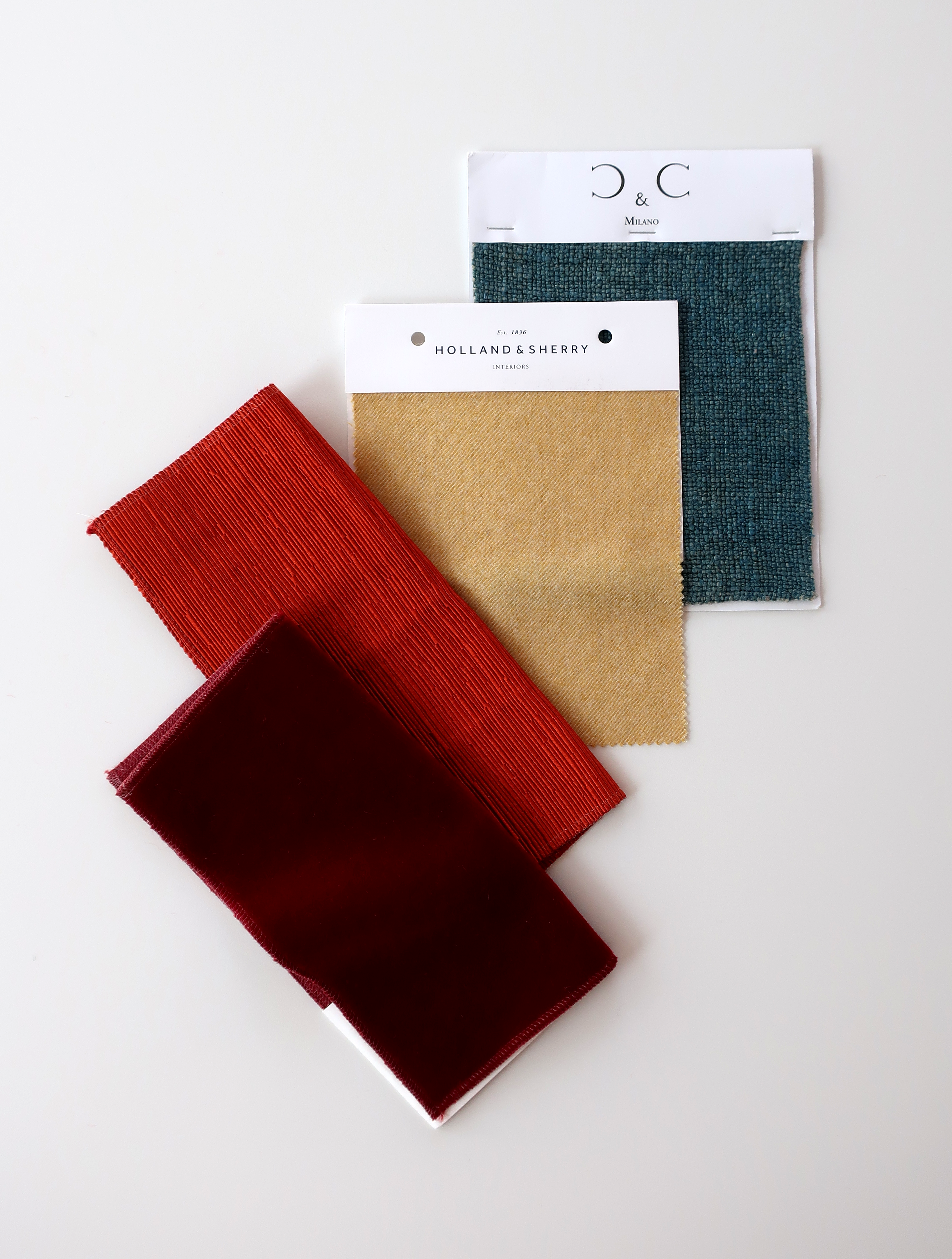 vibrant colored fabric swathed