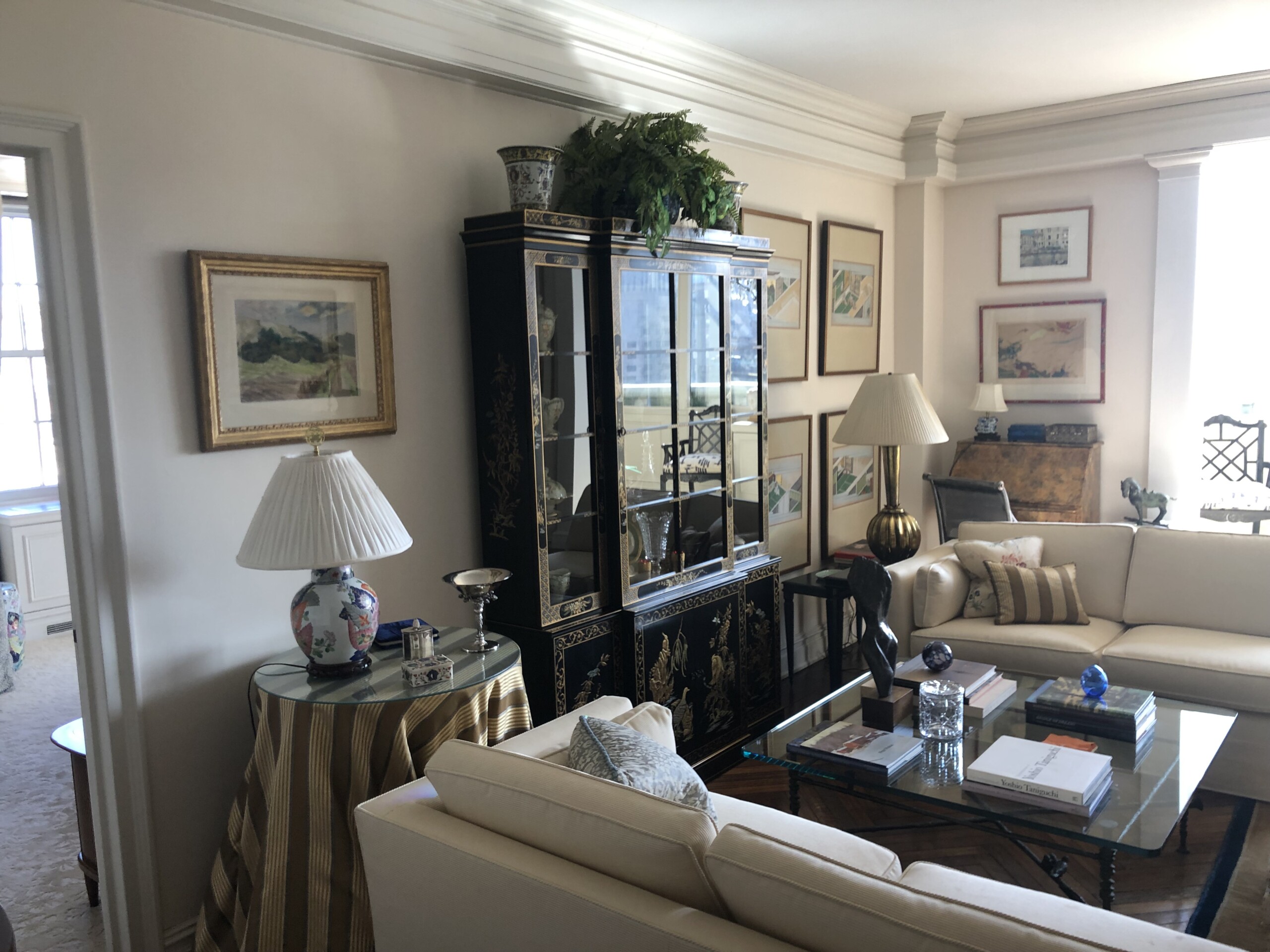 Luxe Urban Abode living room, Before