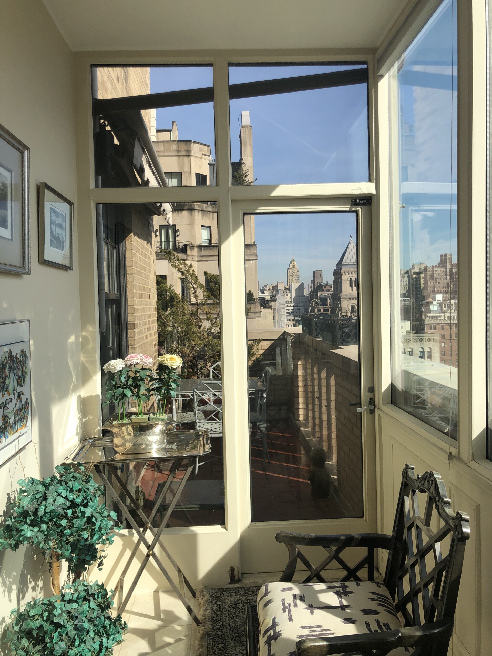 Luxe Urban Abode sunroom, Before