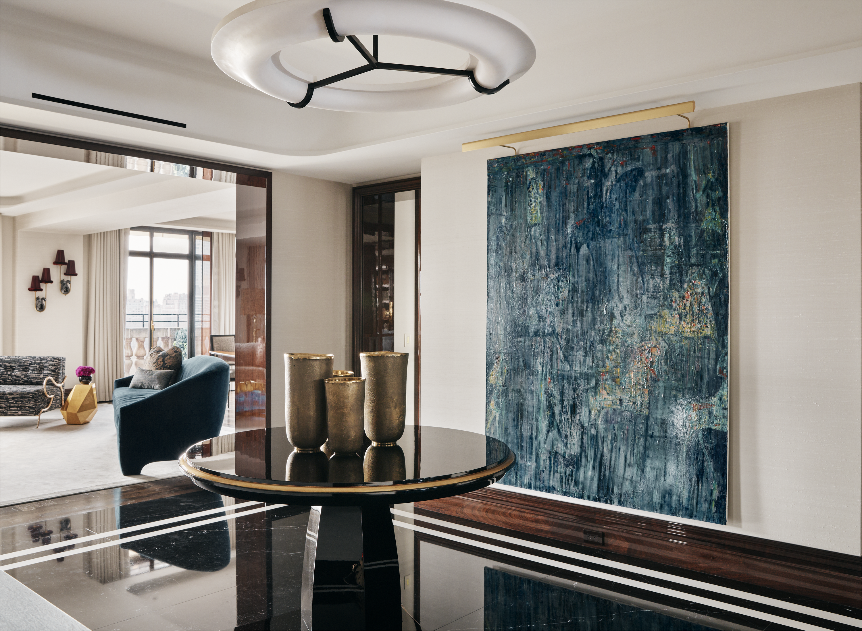 New York City interior design by Pembrooke & Ives. Contemporary foyer.