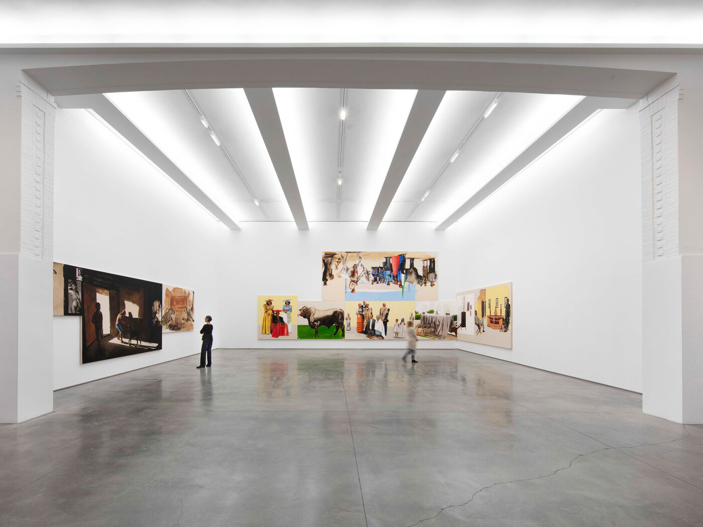 Interior gallery at the School, a Jack Shainman gallery in Kinderbrook, NY. The exhibition shown...